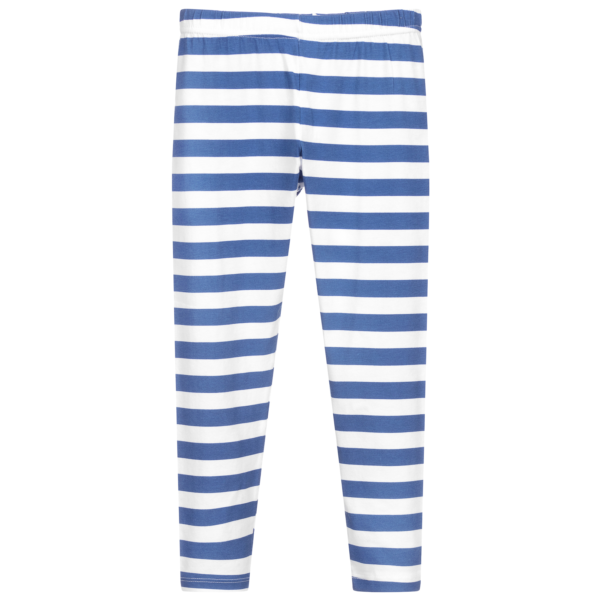 Blue Striped Leggings