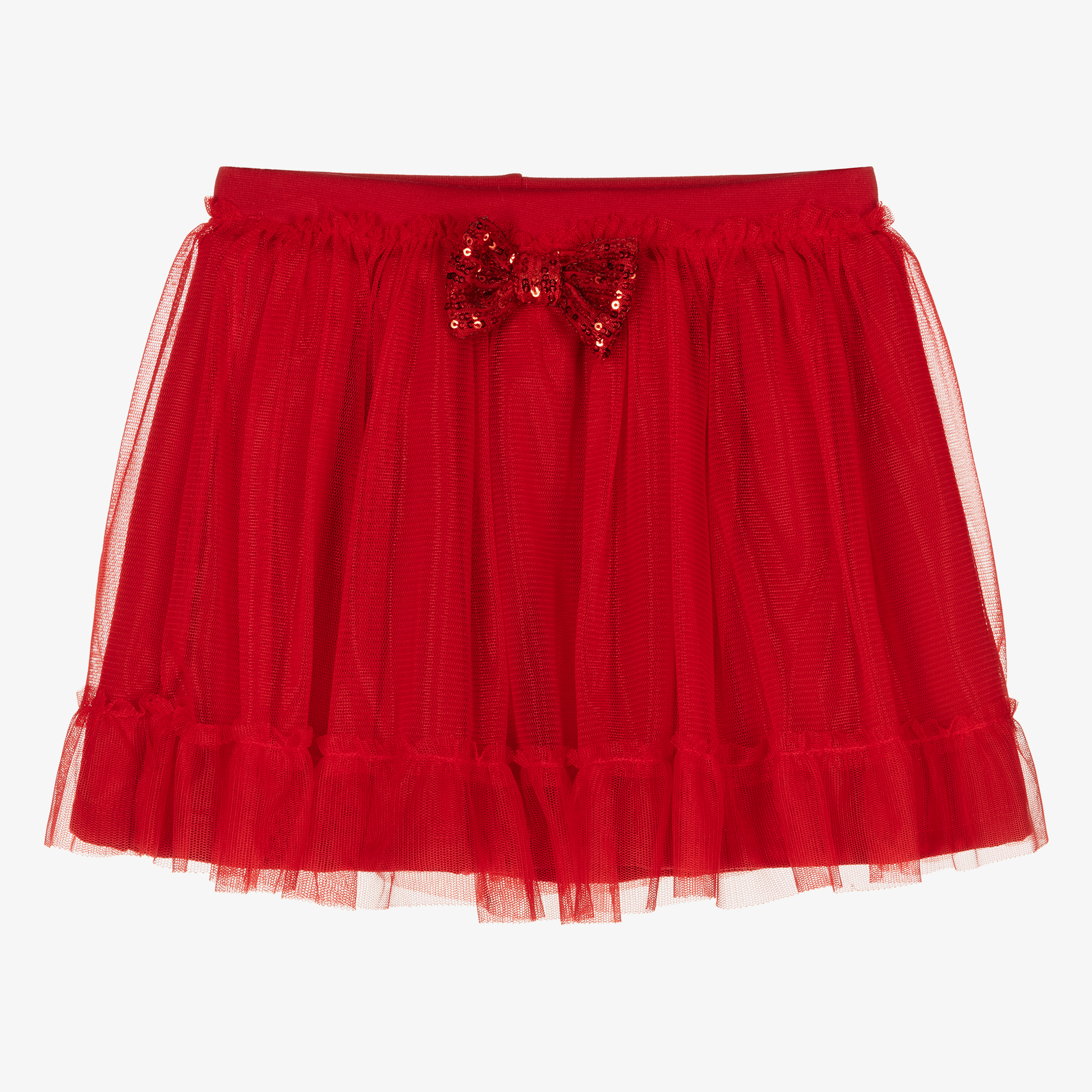 Everything Must Change - Girls Red Jersey & Tulle Skirt