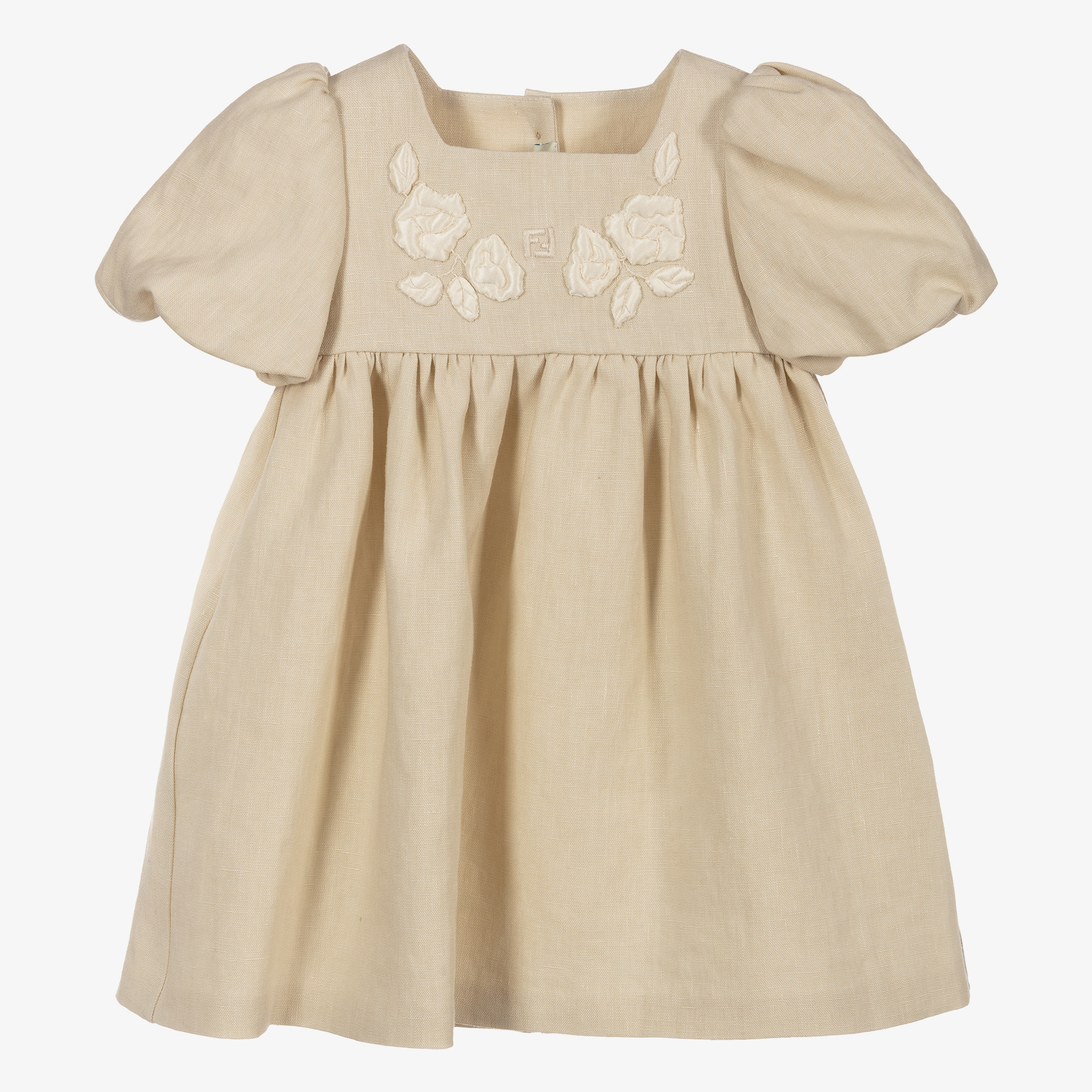 Fendi Baby Girls Linen & Silk Dress