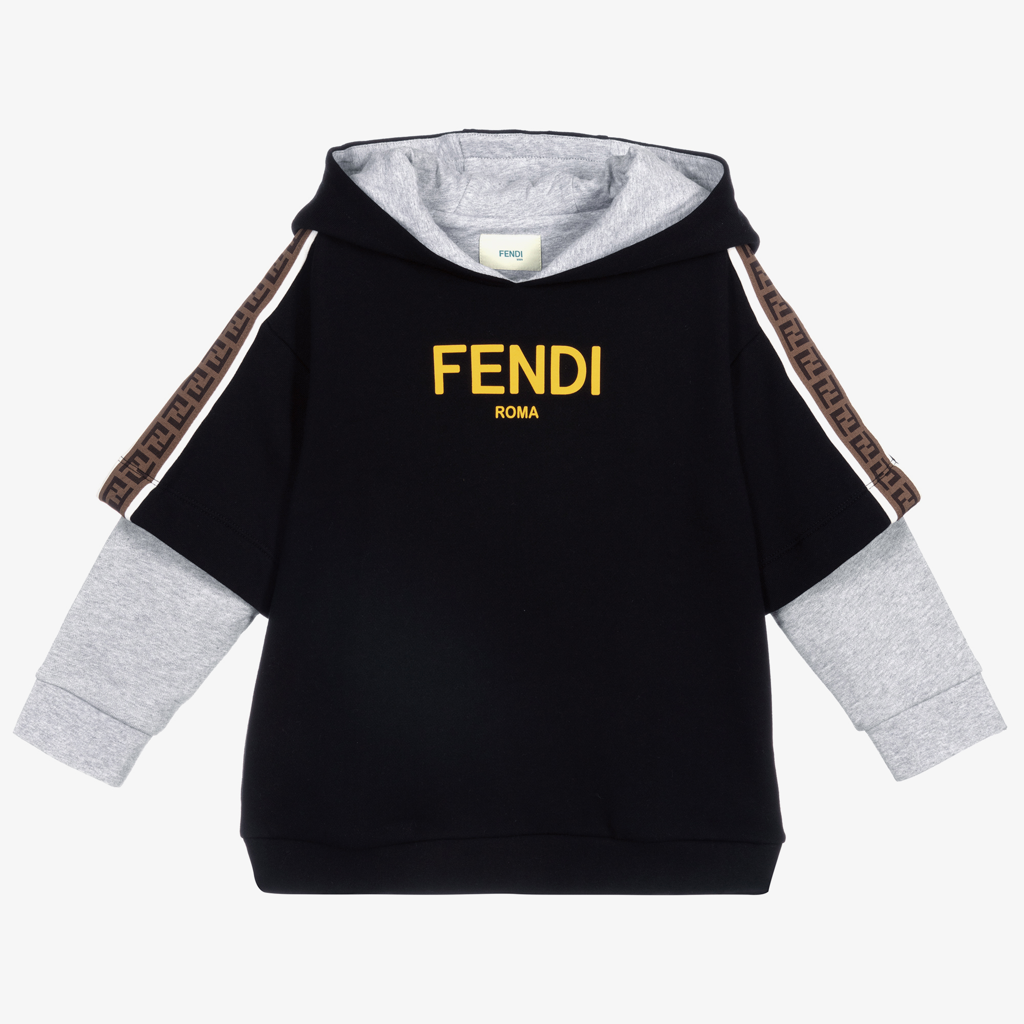 Fendi black on sale hoodie