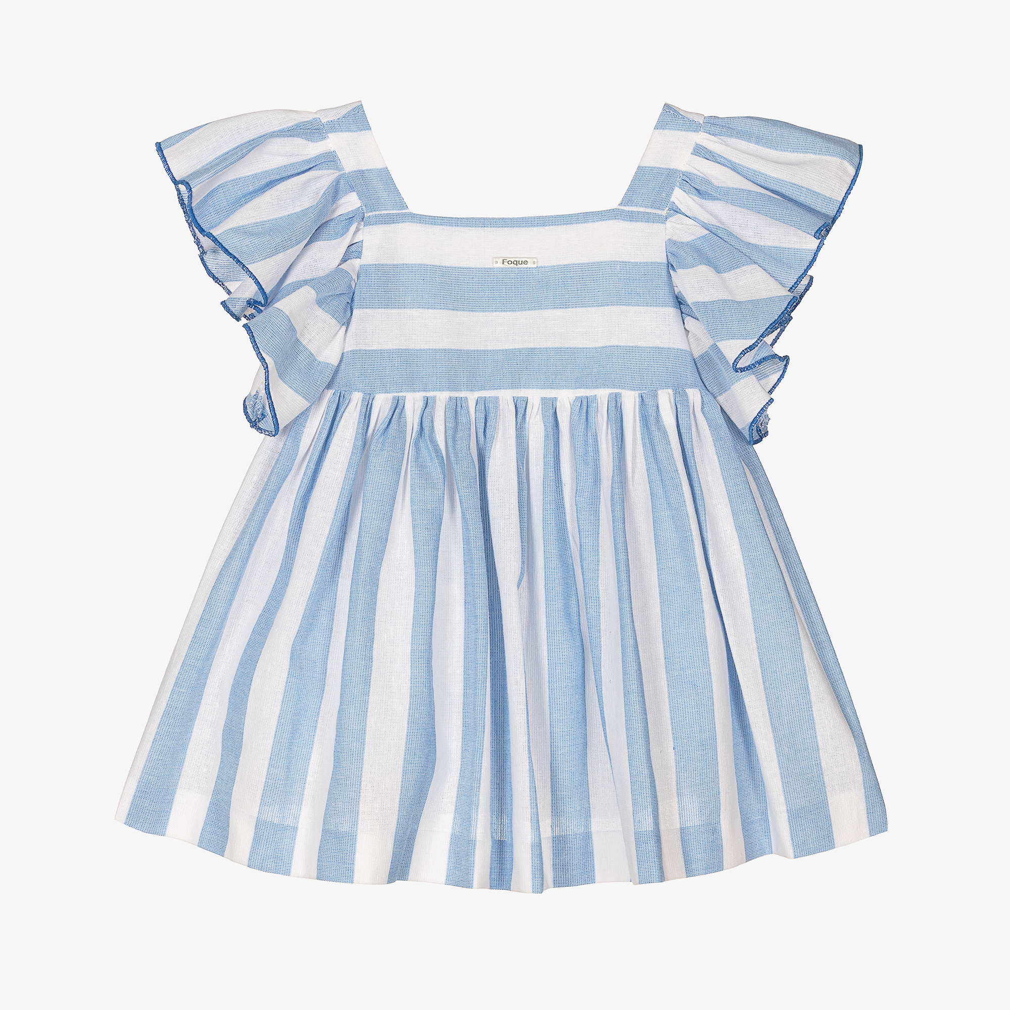 light blue white striped dress Blue & White Striped Button Front Midi Dress – Moda Boutique