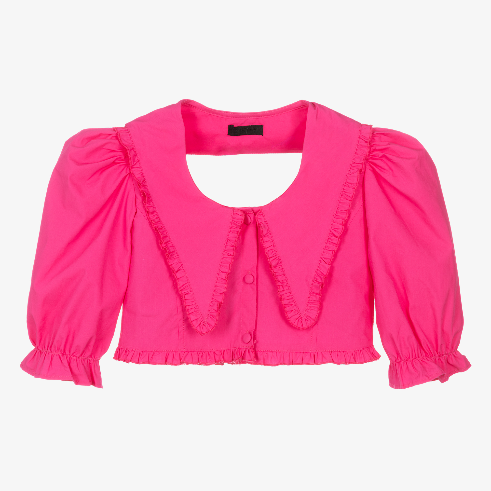 Fun \u0026 Fun - Girls Fuchsia Pink Cotton Blouse | Childrensalon Outlet