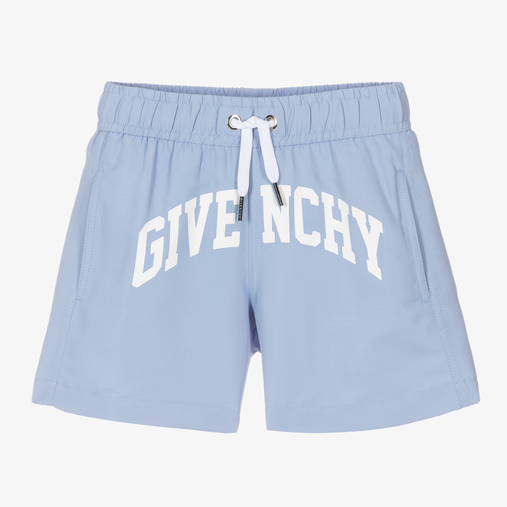 ショートパンツ GIVENCHY Embroidery shorts Light Blue BW515GG1ZE Givenchy Givenchy Embroidery Shorts | baltini | REVERSIBLE