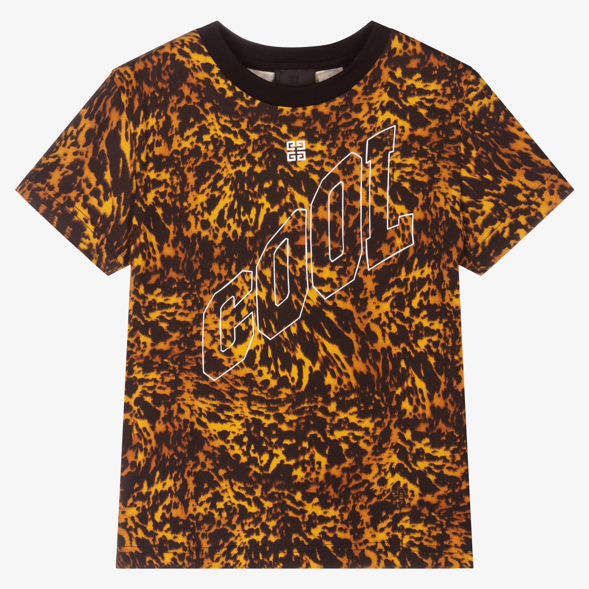 Givenchy - Boys Yellow Marble T-Shirt | Childrensalon Outlet