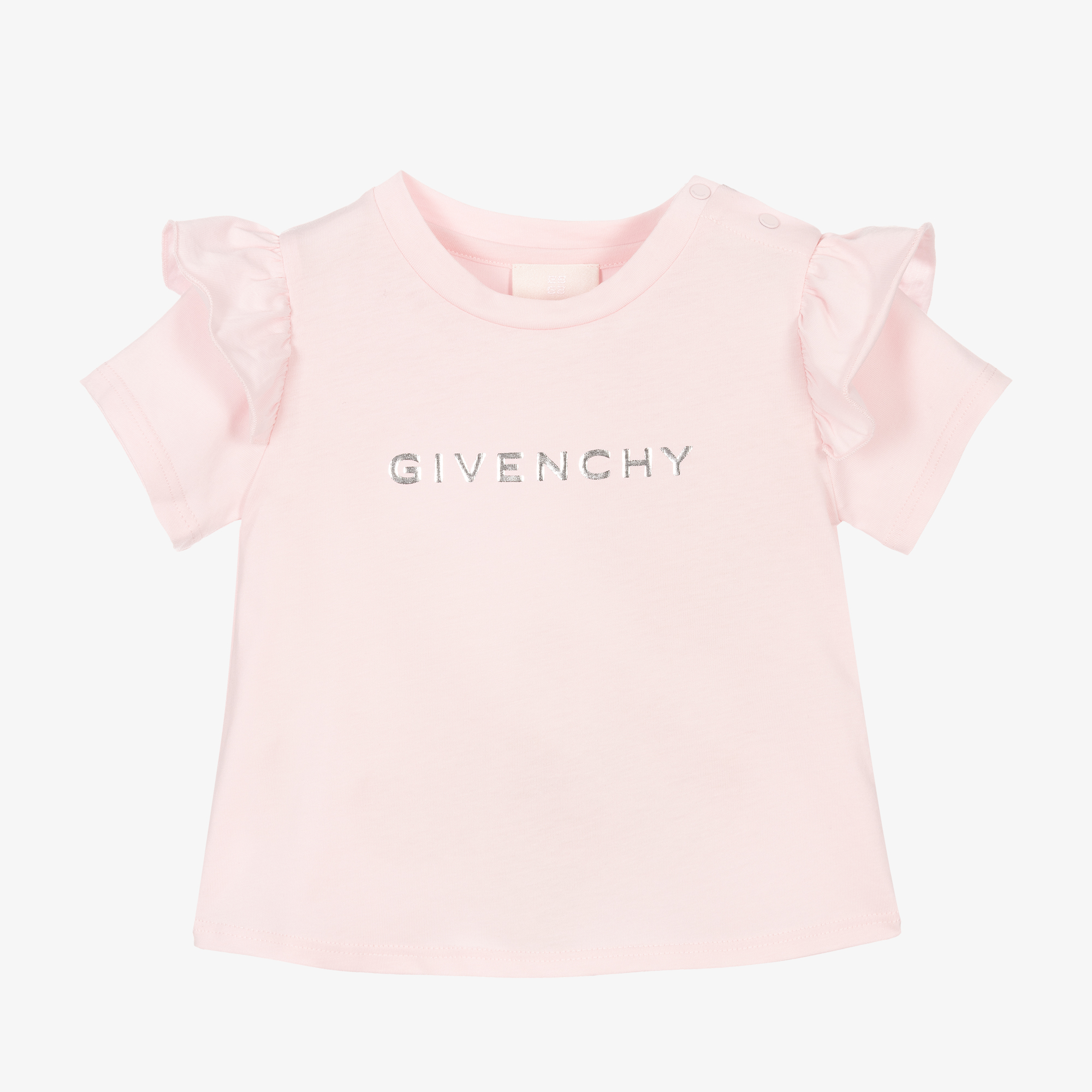 Tシャツ・カットソー GIVENCHY Pastel Pink Cotton Crop-Top 27349678_57276146_600.jpg