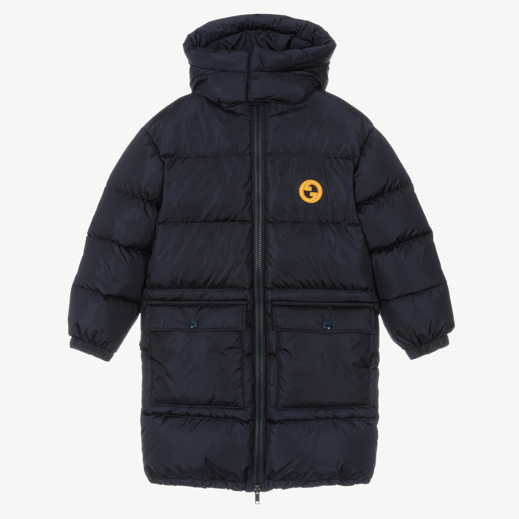 Gucci - Boys Blue Quilted Down Coat | Childrensalon Outlet