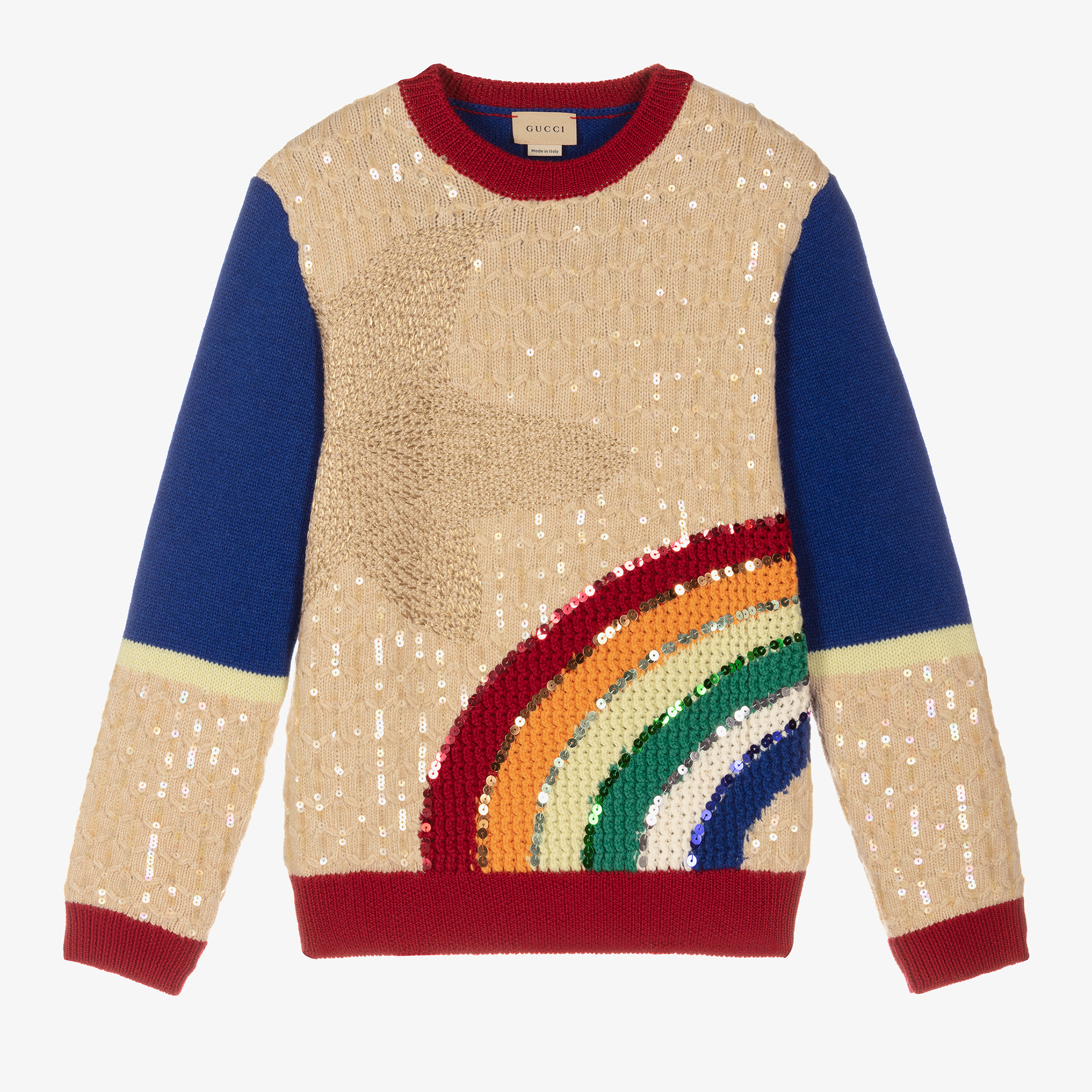 Gucci Teen Girls Wool Sequin Jumper
