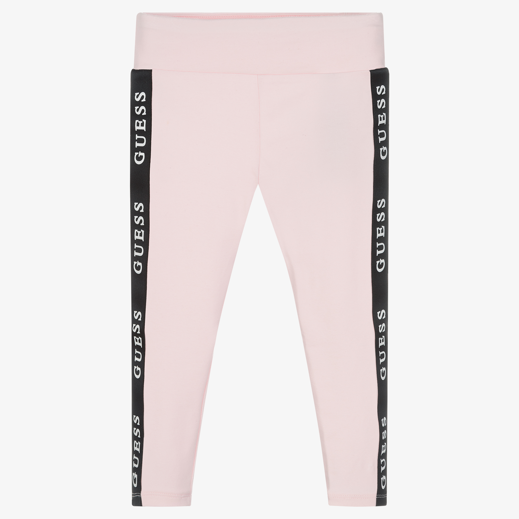 Guess - Pink Cotton Logo Leggings