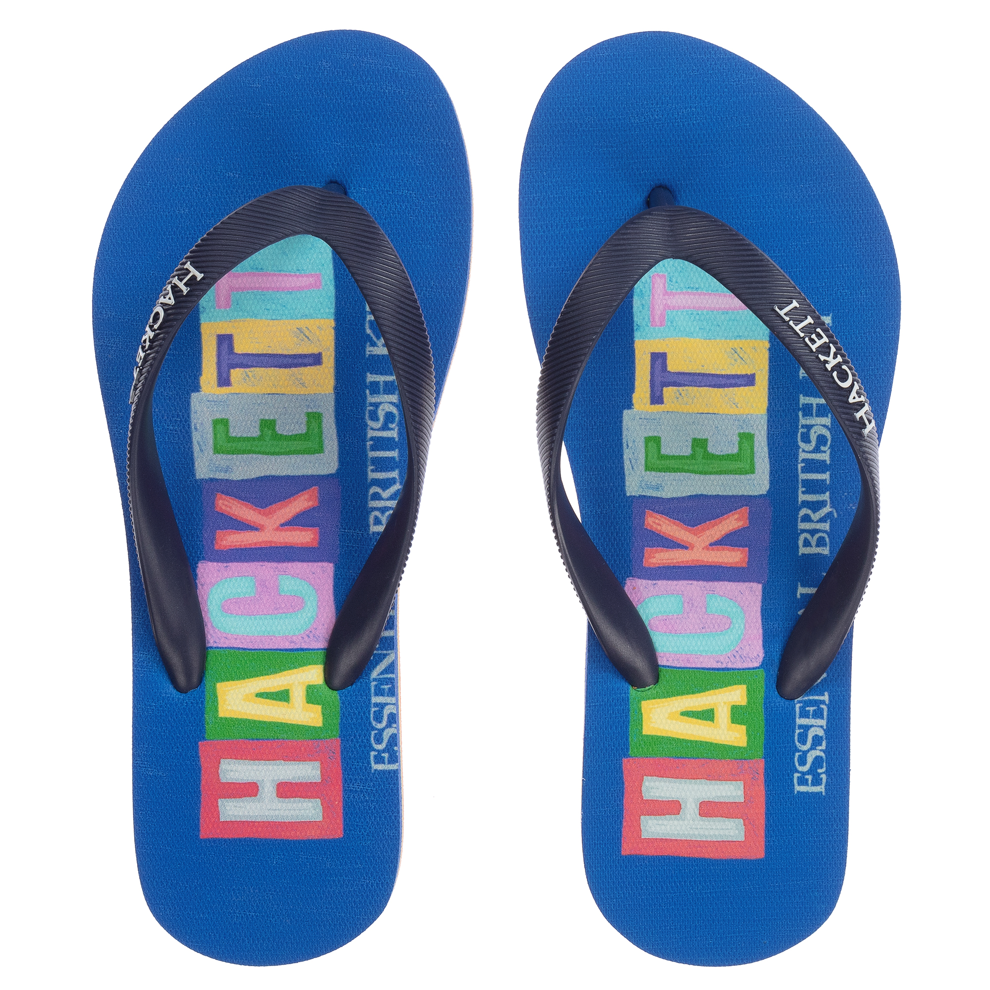 sagging vært dominere Hackett London - Blue Logo Flip-Flops | Childrensalon Outlet