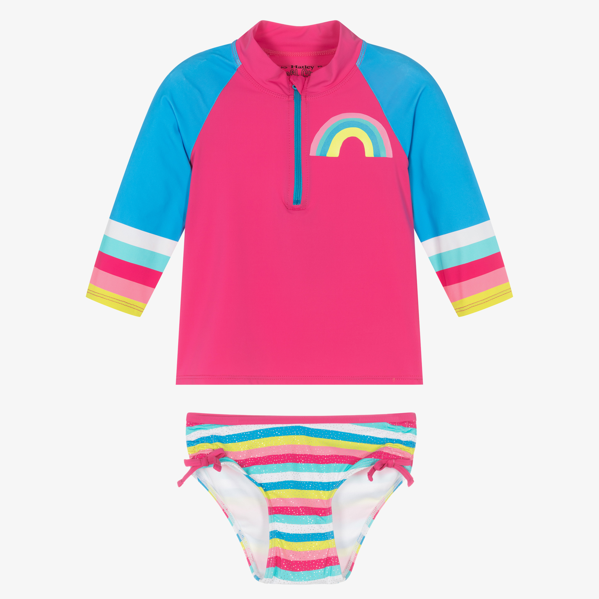 Hatley Rashguard Set - Rainbow Stripe