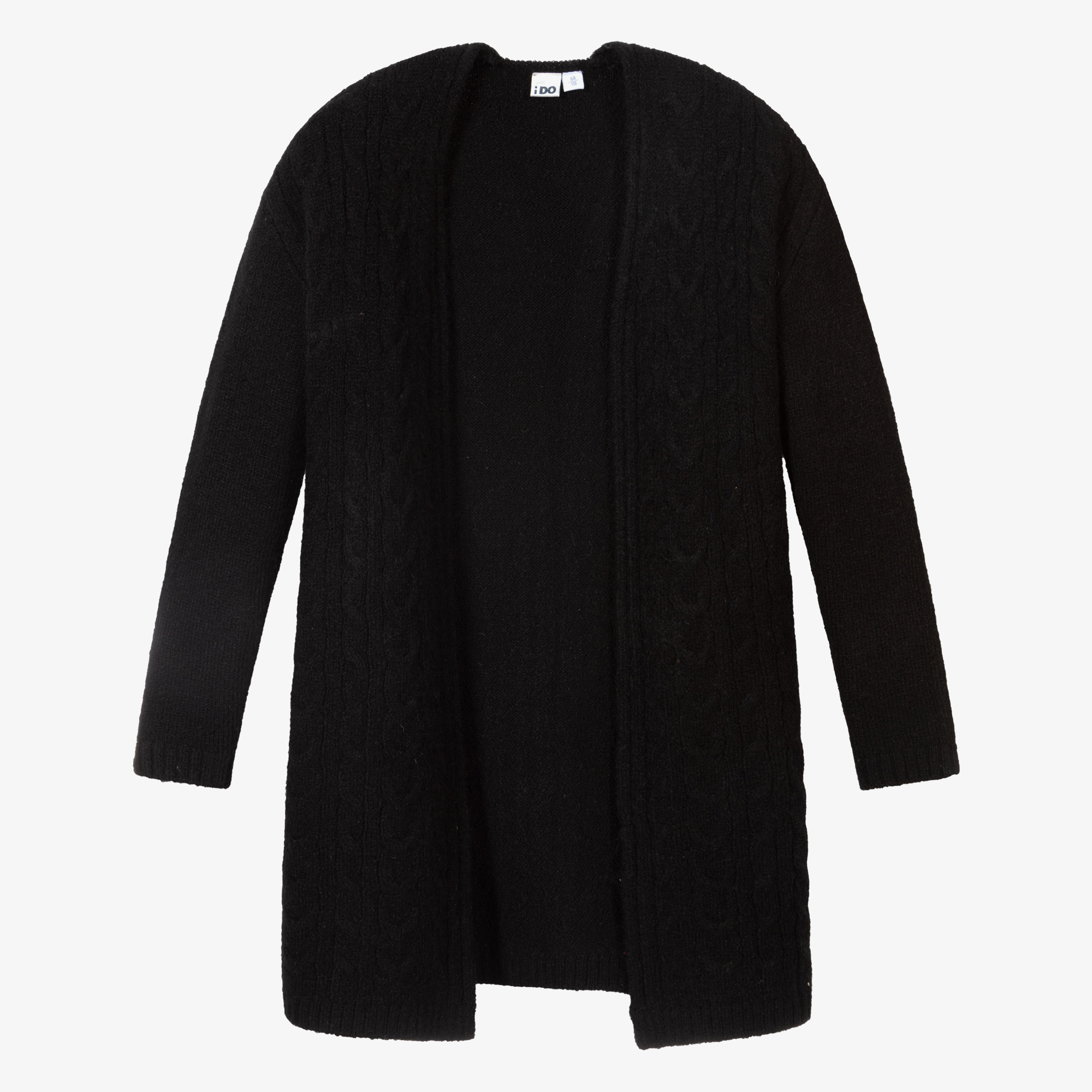 Girls black long cardigan deals