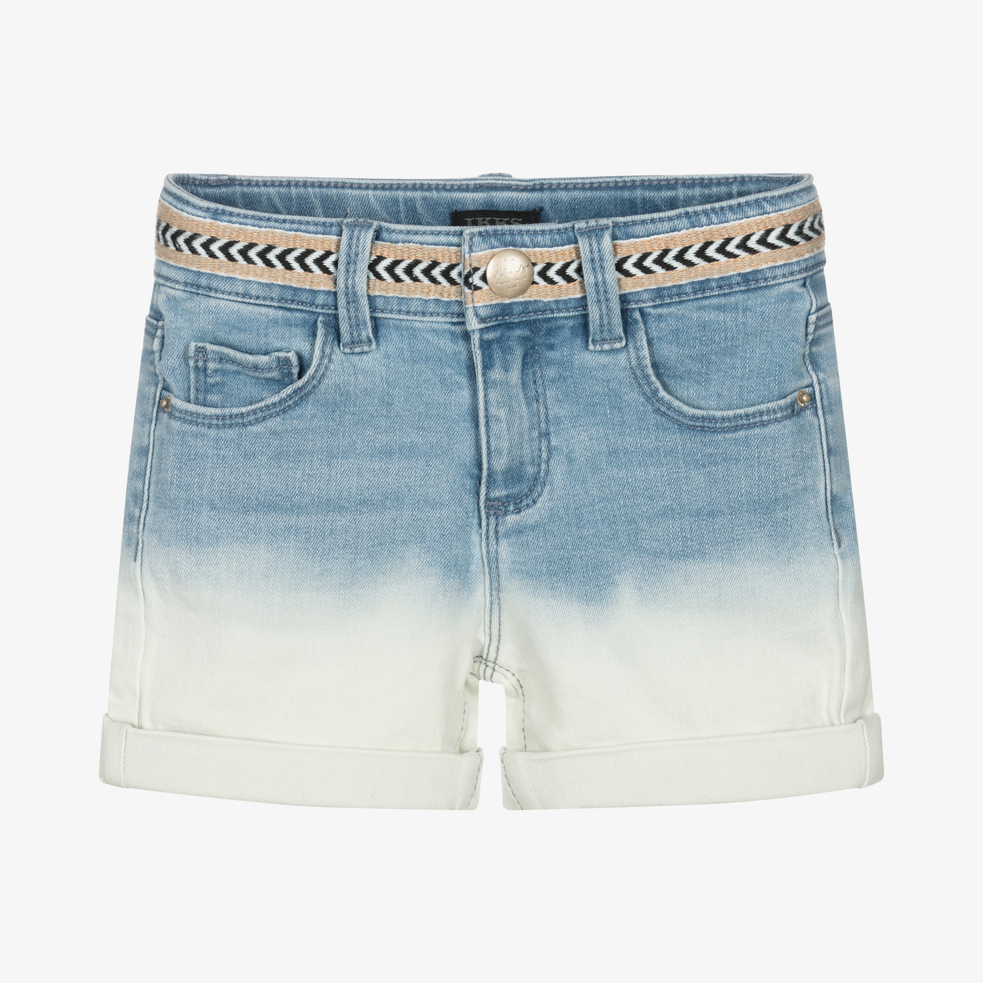 IKKS - Girls Blue Denim Shorts | Childrensalon Outlet
