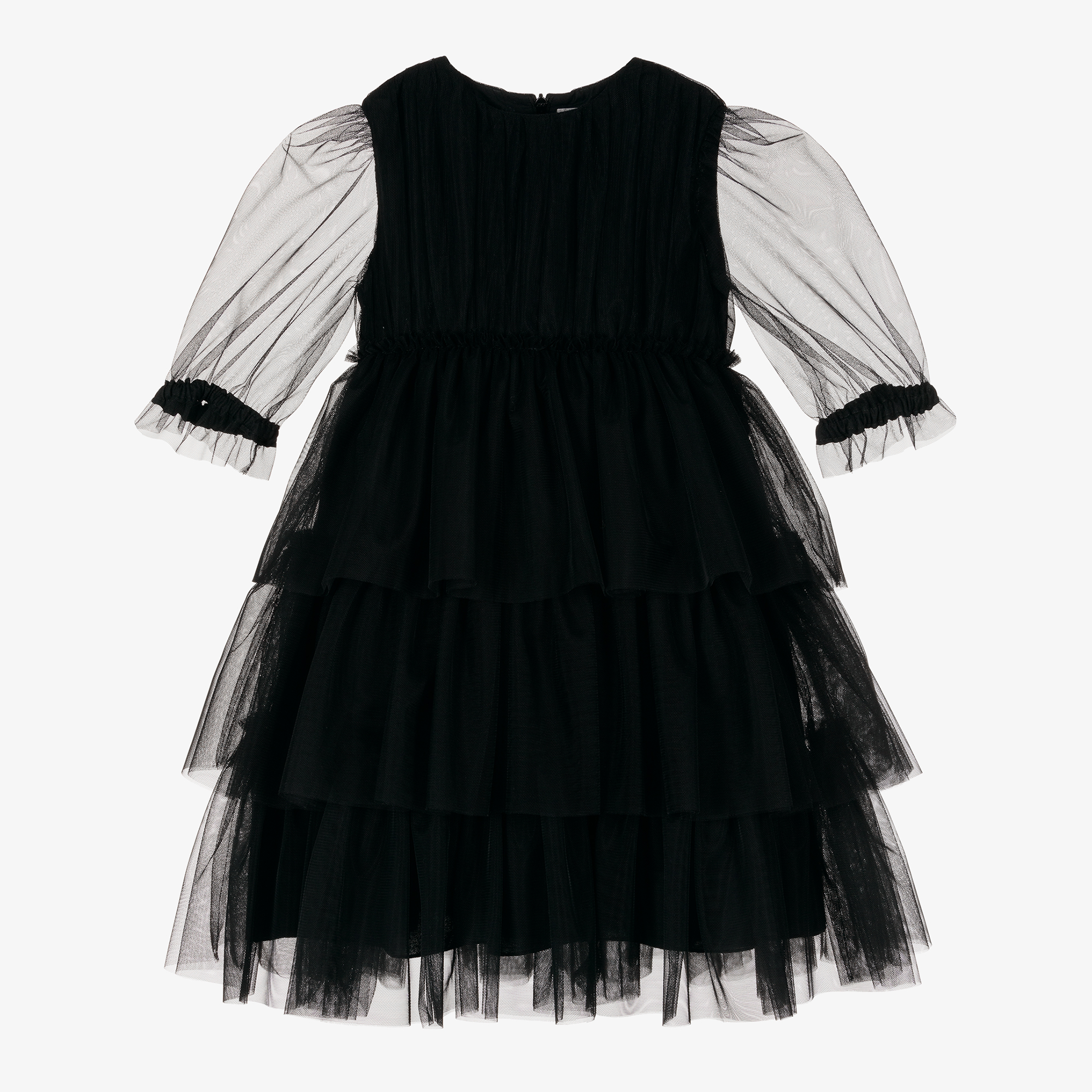 il-gufo-girls-black-tiered-