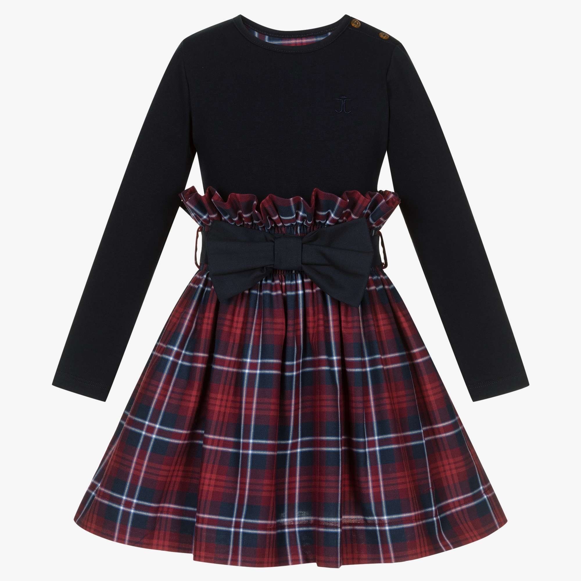 Girls tartan plaid dress cheap