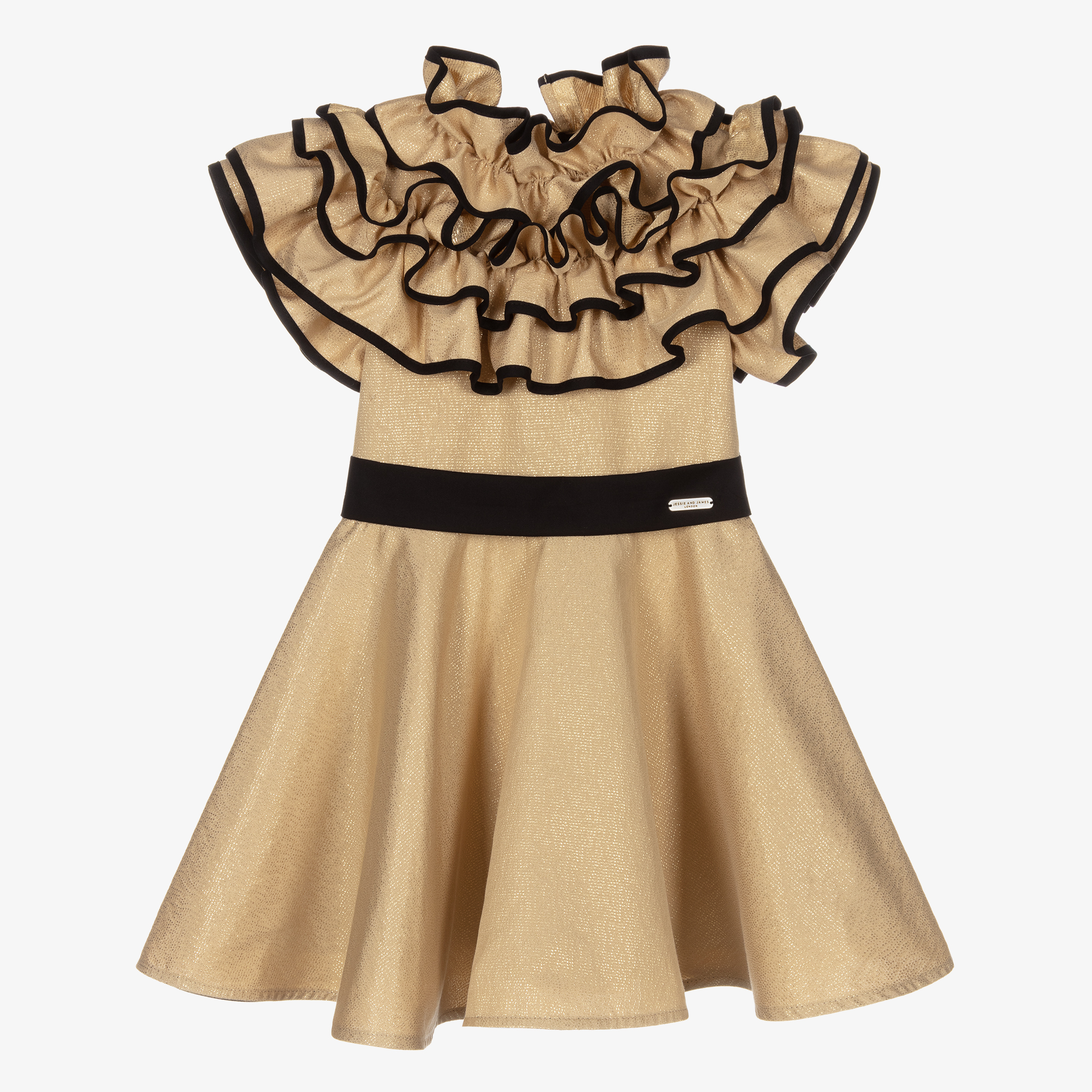 Black and gold dress for best sale baby girl