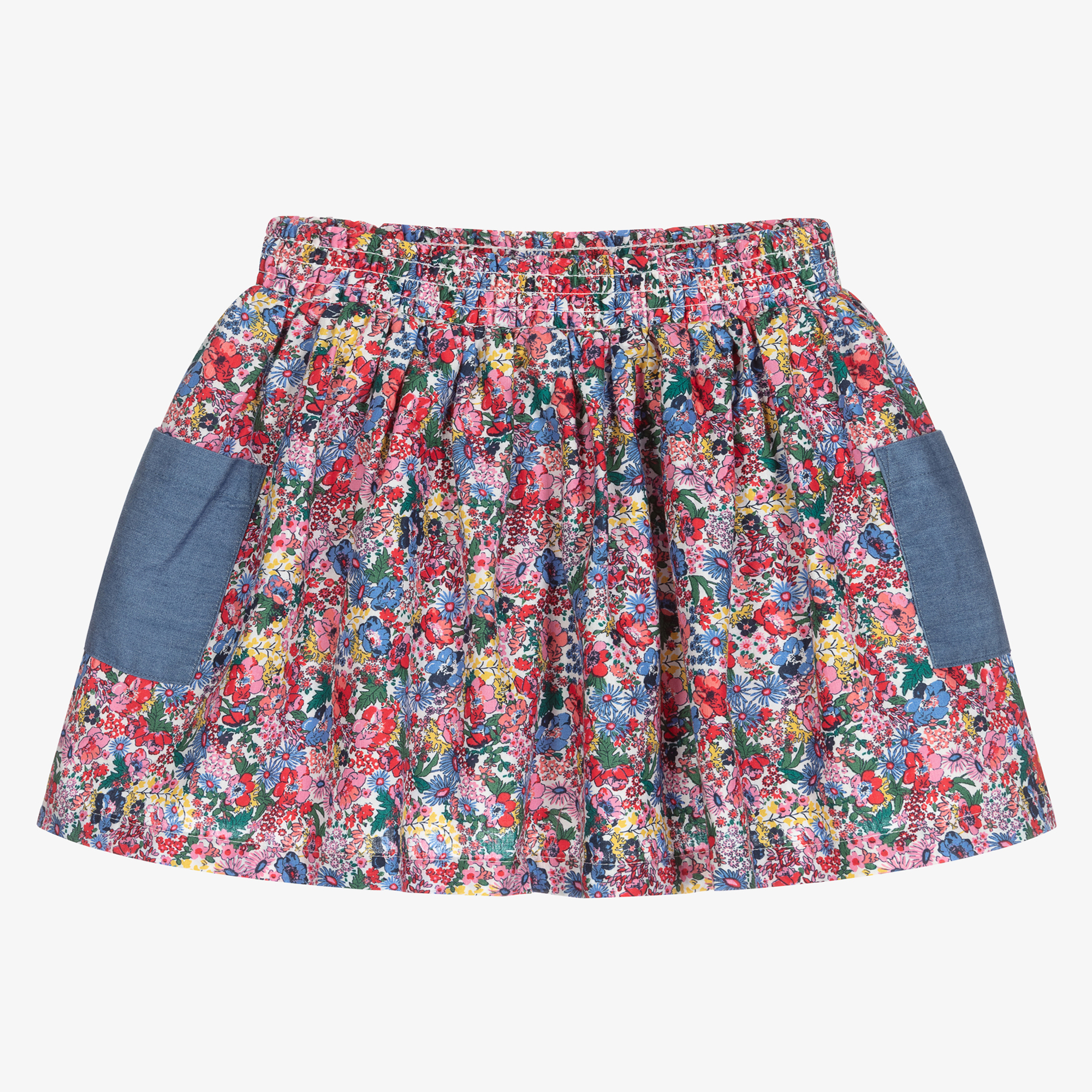 Joules Girls Pink Floral Skirt Childrensalon Outlet