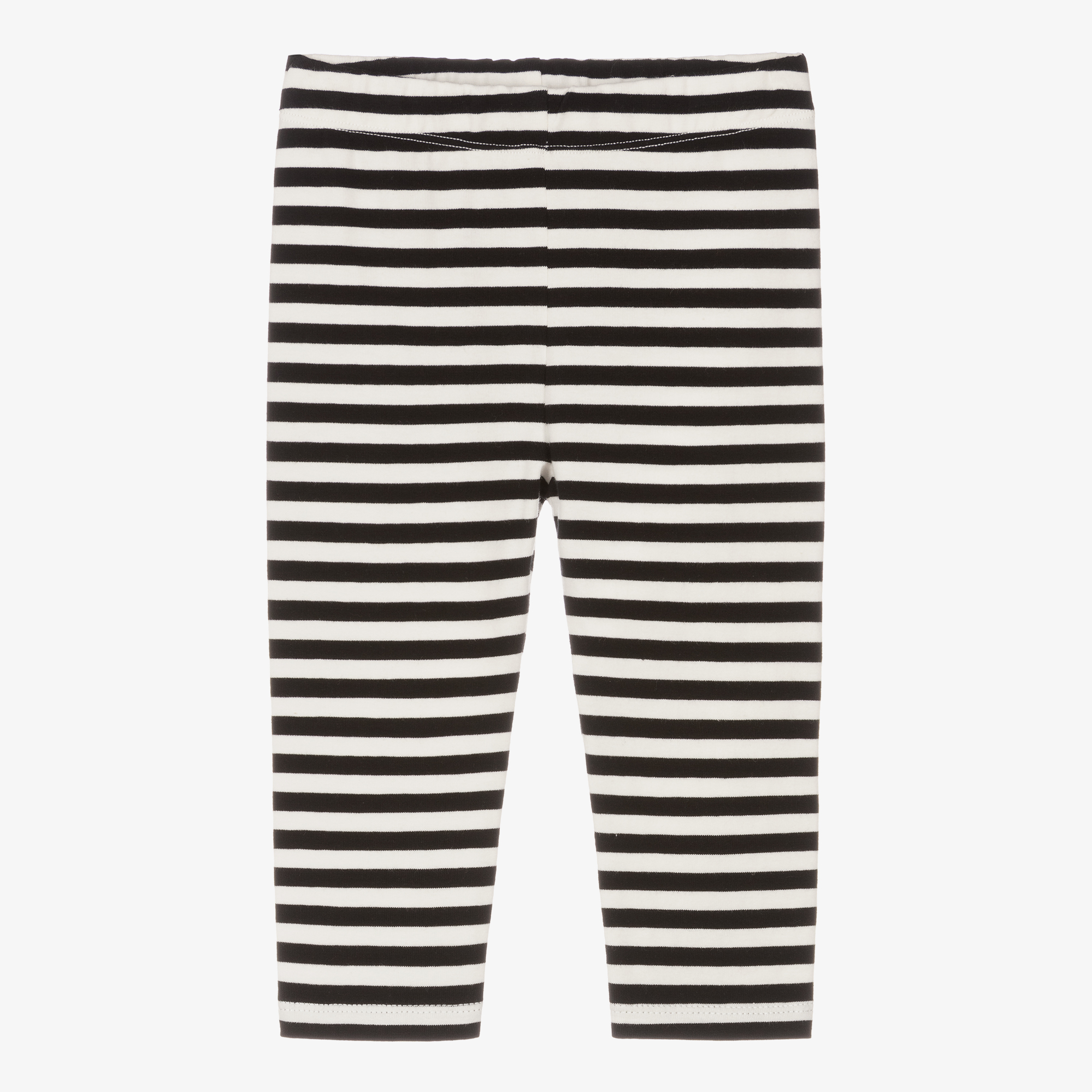 Black and white striped baby leggings on sale