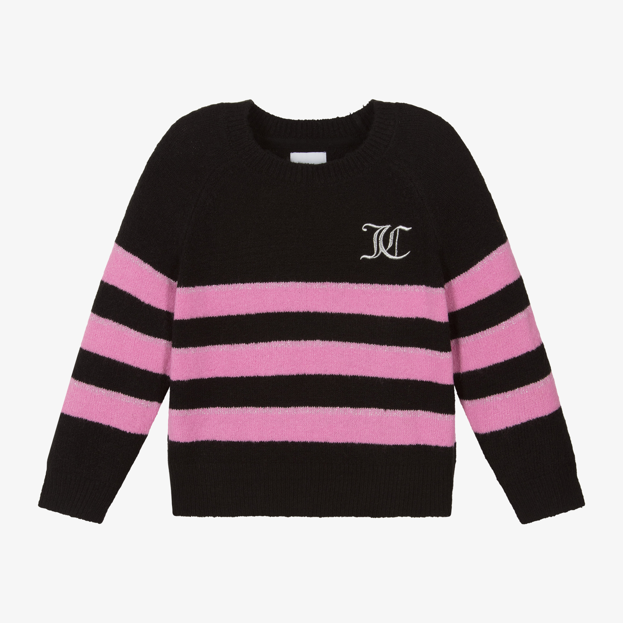 Pink black striped sweater sale