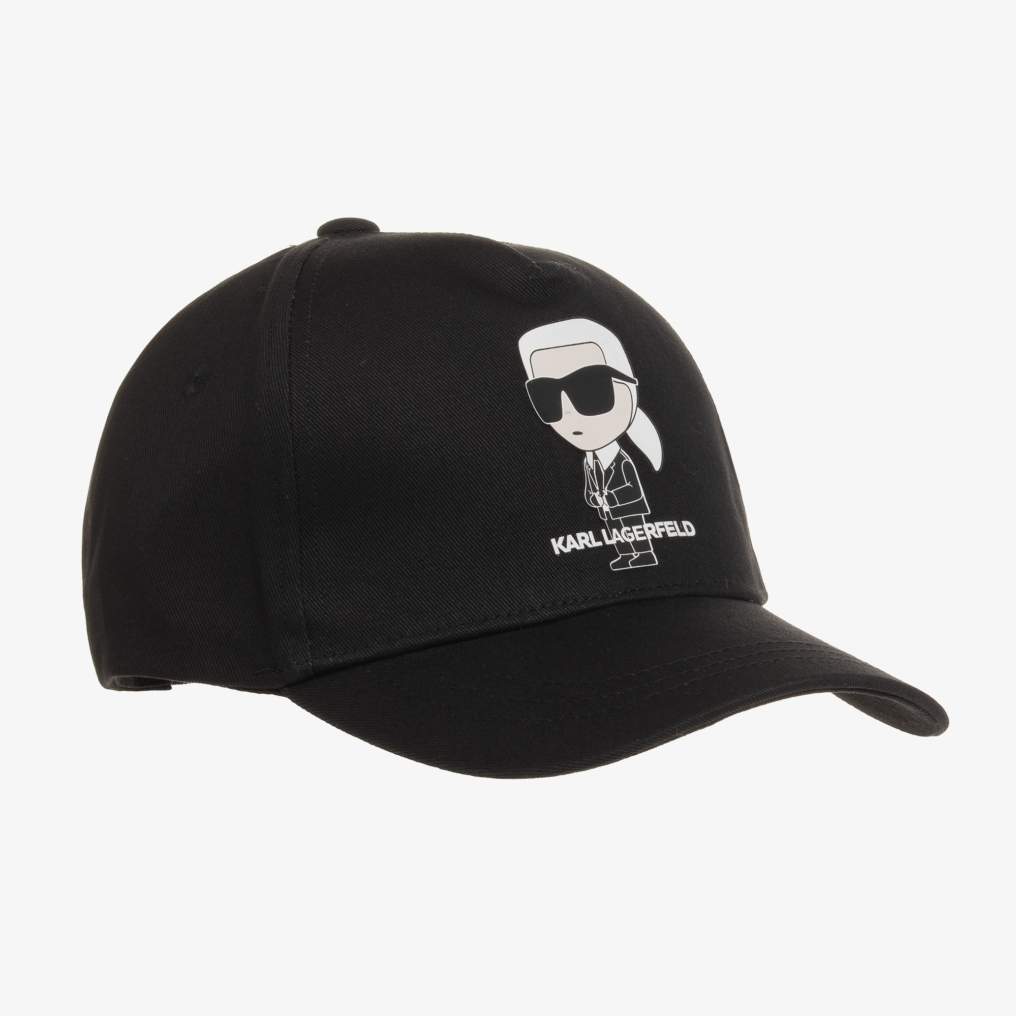 KARL LAGERFELD KIDS - Teen Black Cotton Karl Ikonik Cap