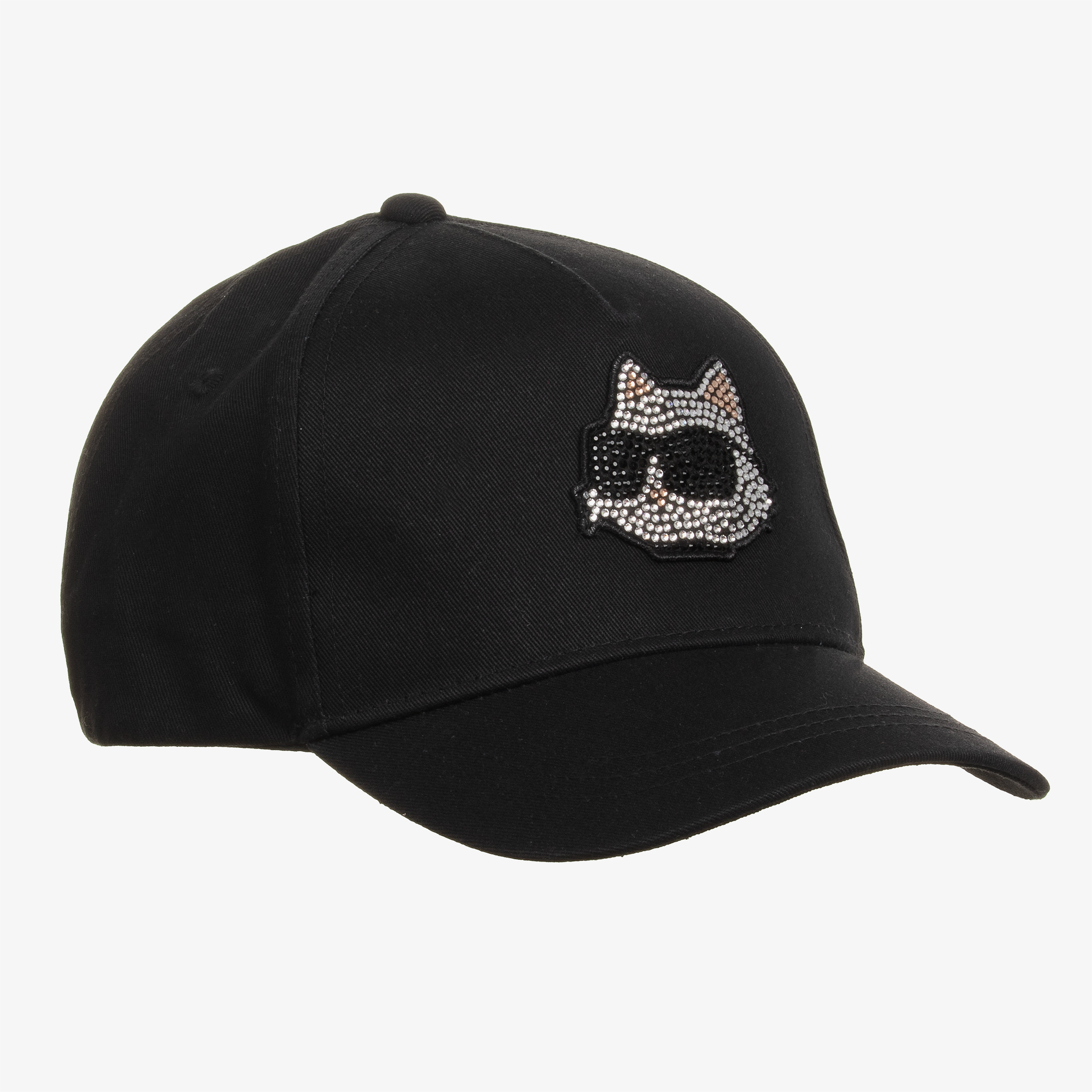 KARL LAGERFELD KIDS - Teen Girls Black Rhinestone Choupette