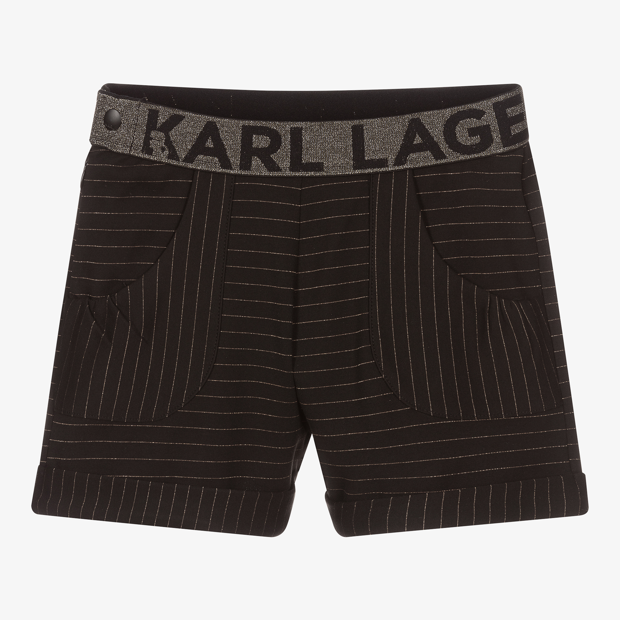 KARL LAGERFELD KIDS - Boys Blue Cotton Shorts | Childrensalon Outlet