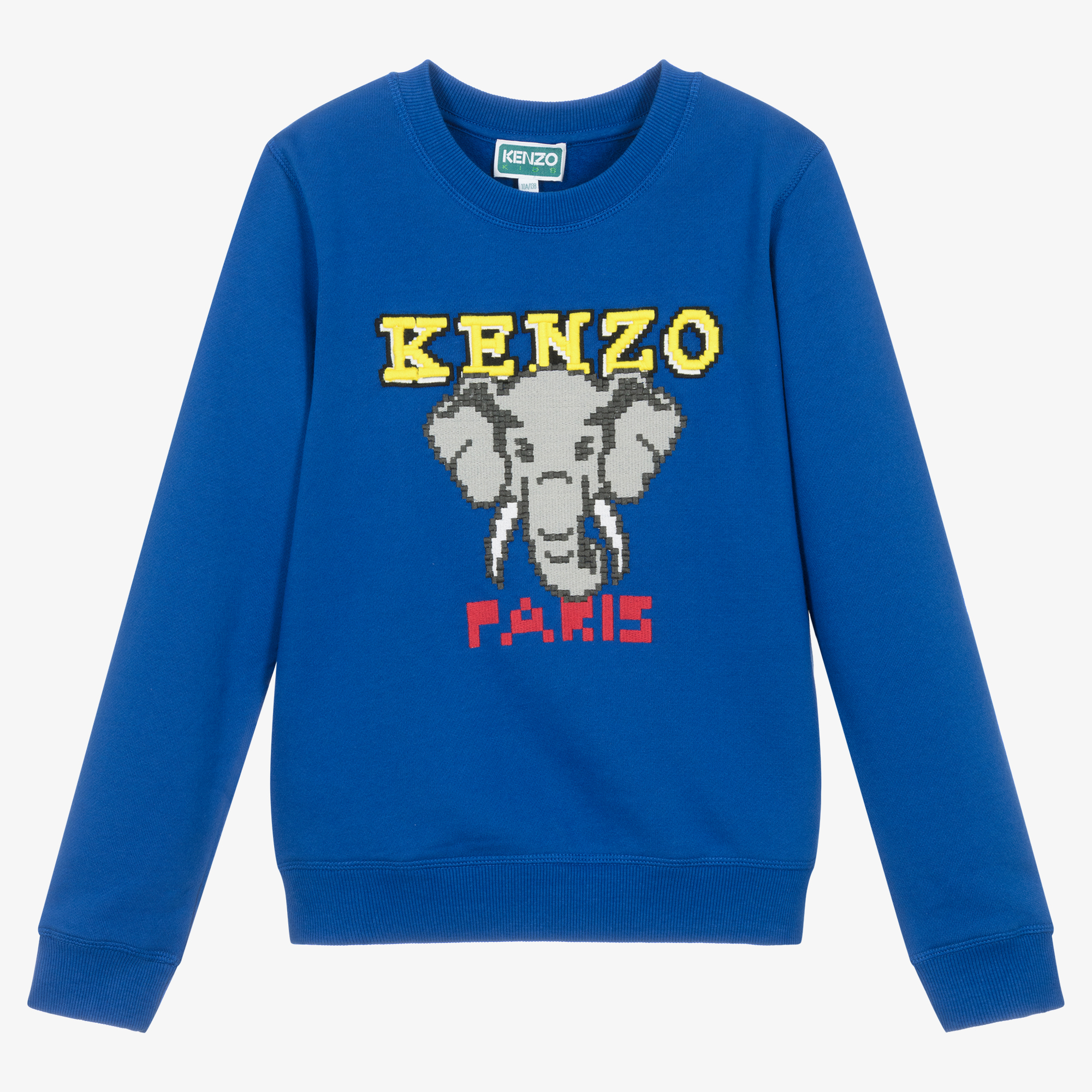 KENZO KIDS - Teen Boys Blue Elephant Sweatshirt