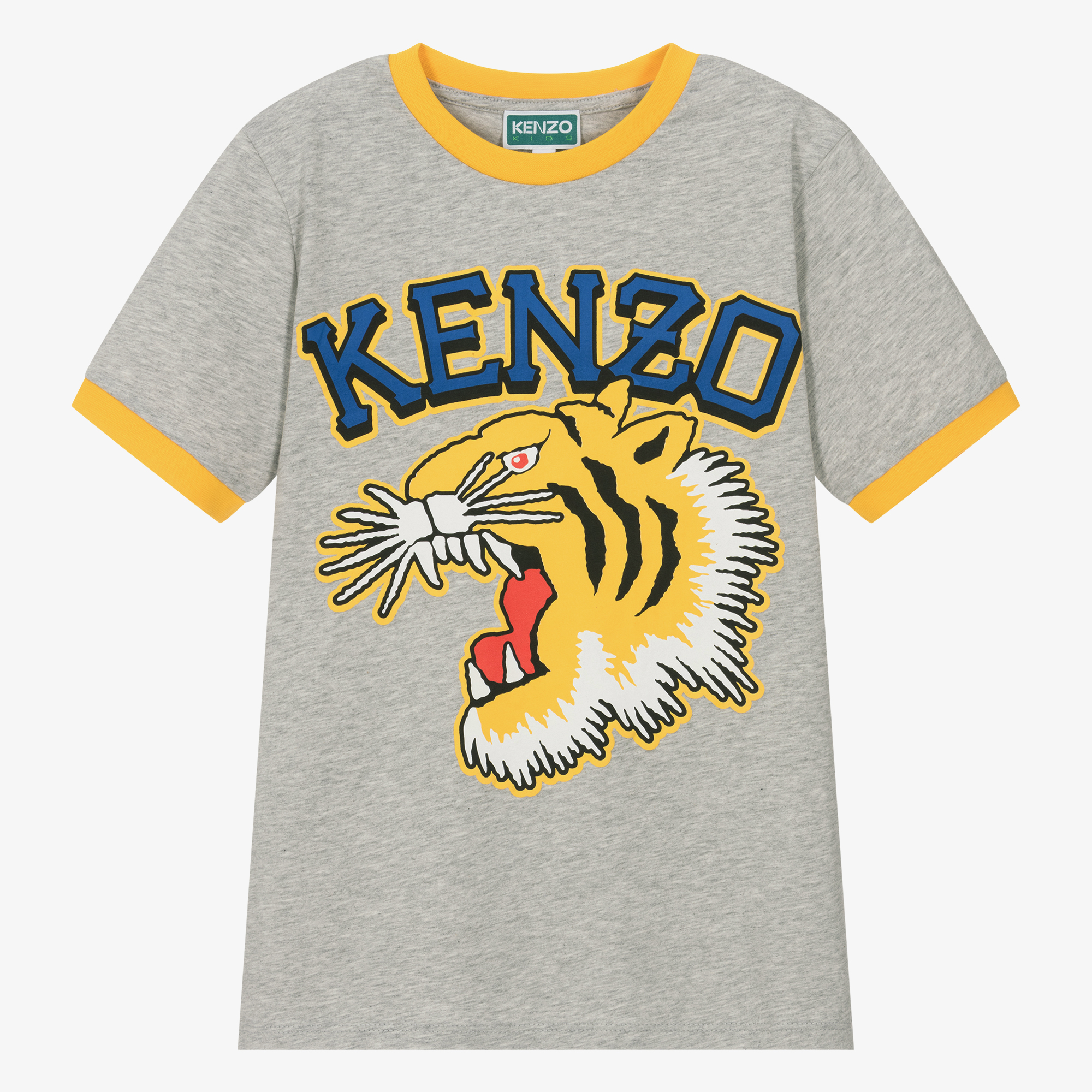 KENZO KIDS - Teen Boys Grey Cotton T-Shirt | Childrensalon