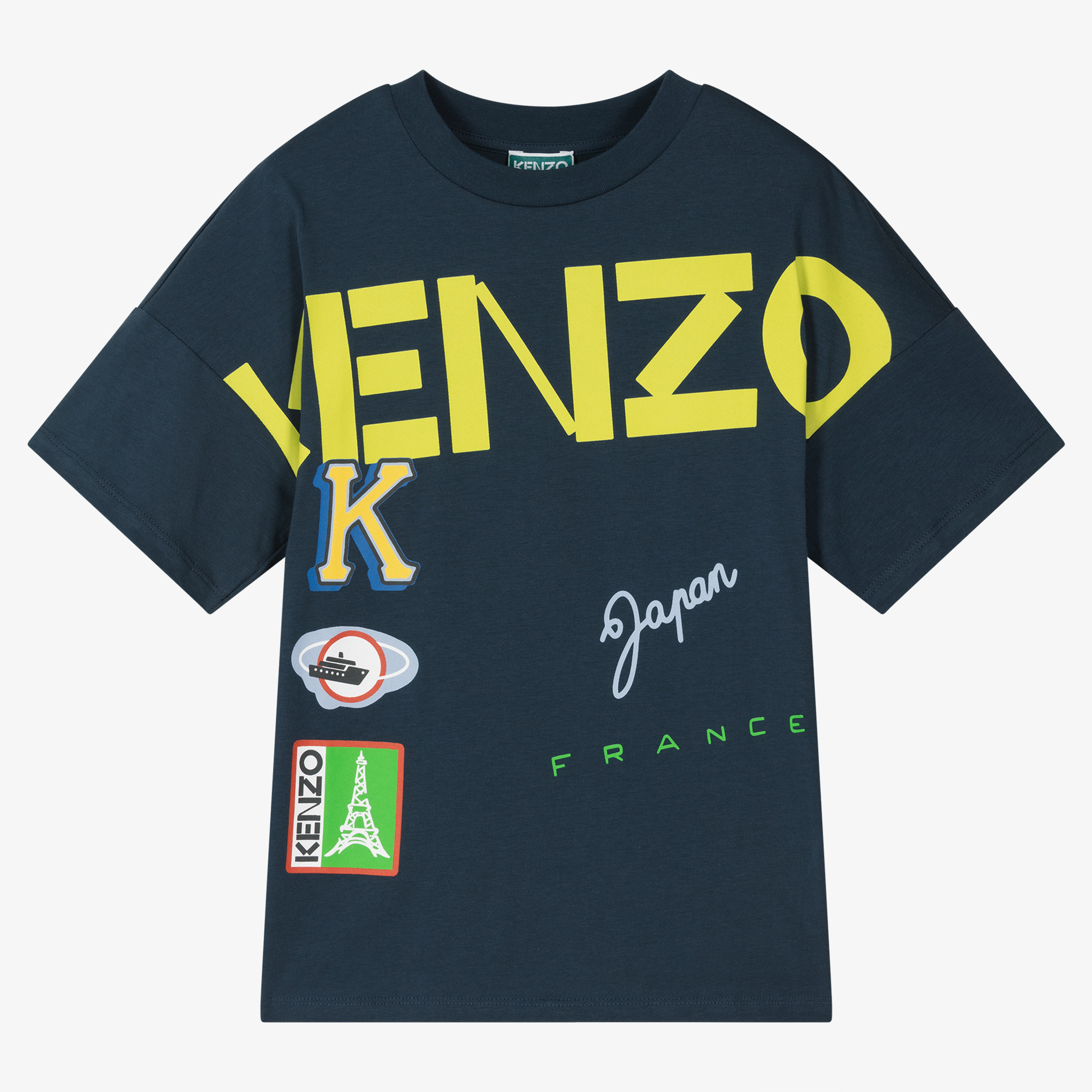 KENZO Graphic Logo Tシャツ Kenzo T Shirt Men Small Archive Print All Over Takada Paris