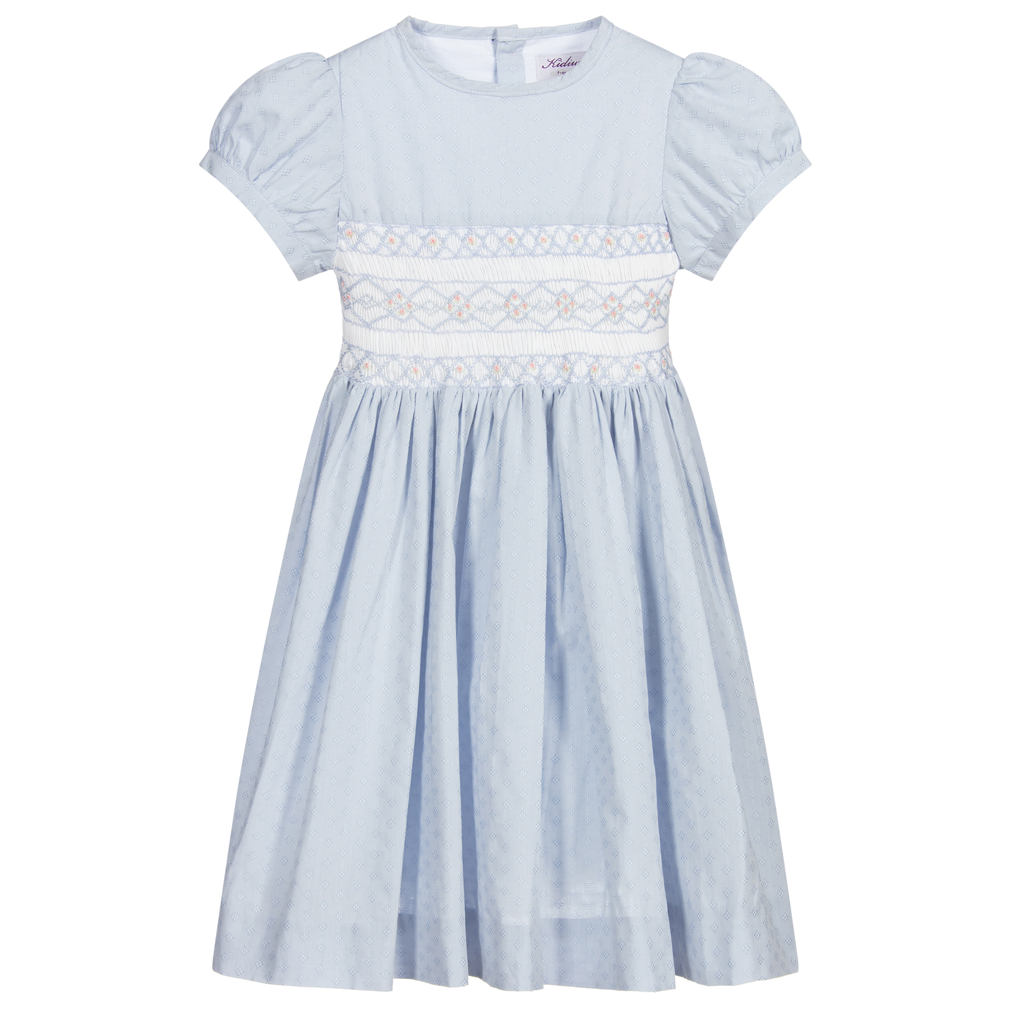 light blue smock dress