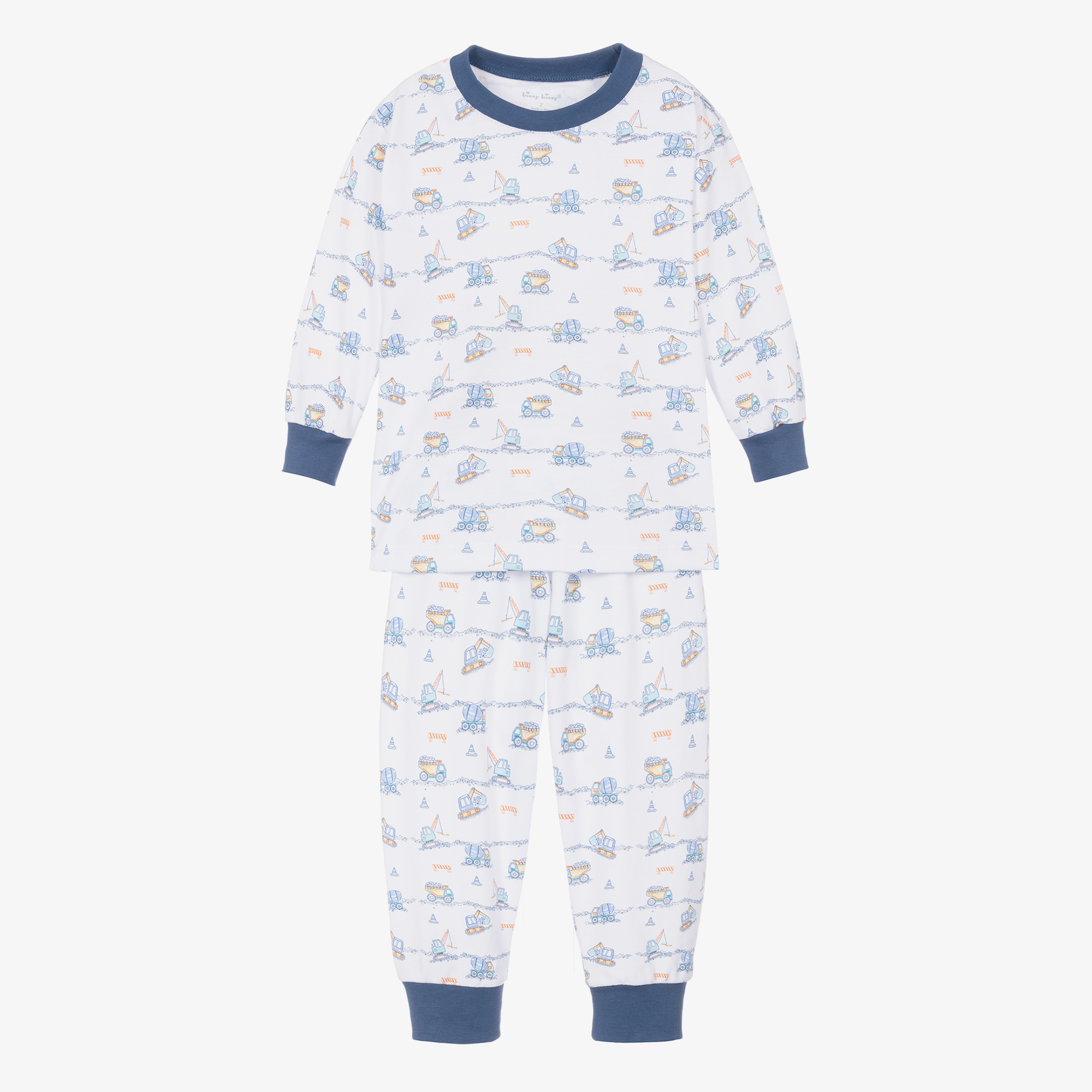 Kissy Kissy Boys Pima Cotton Construction Junction Pyjamas
