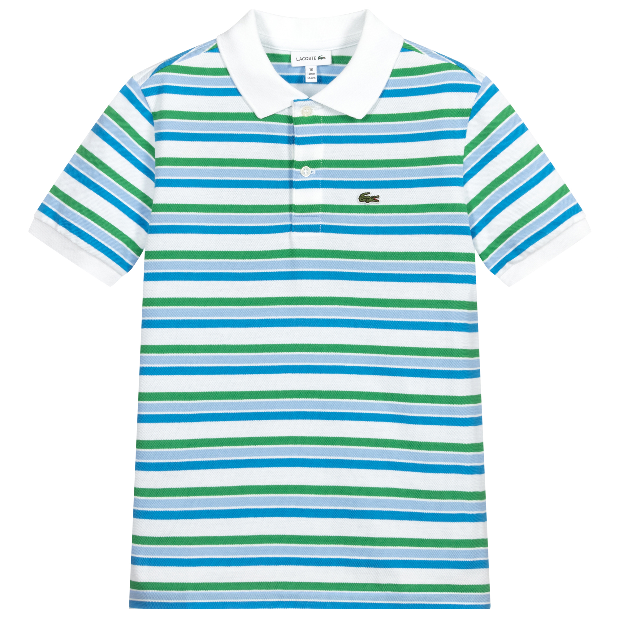 lacoste striped polo shirt