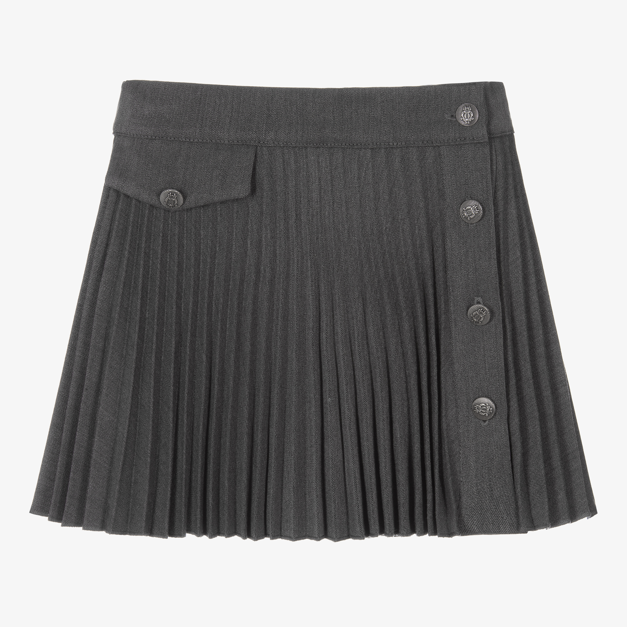 lapin-house-girls-grey-pleated