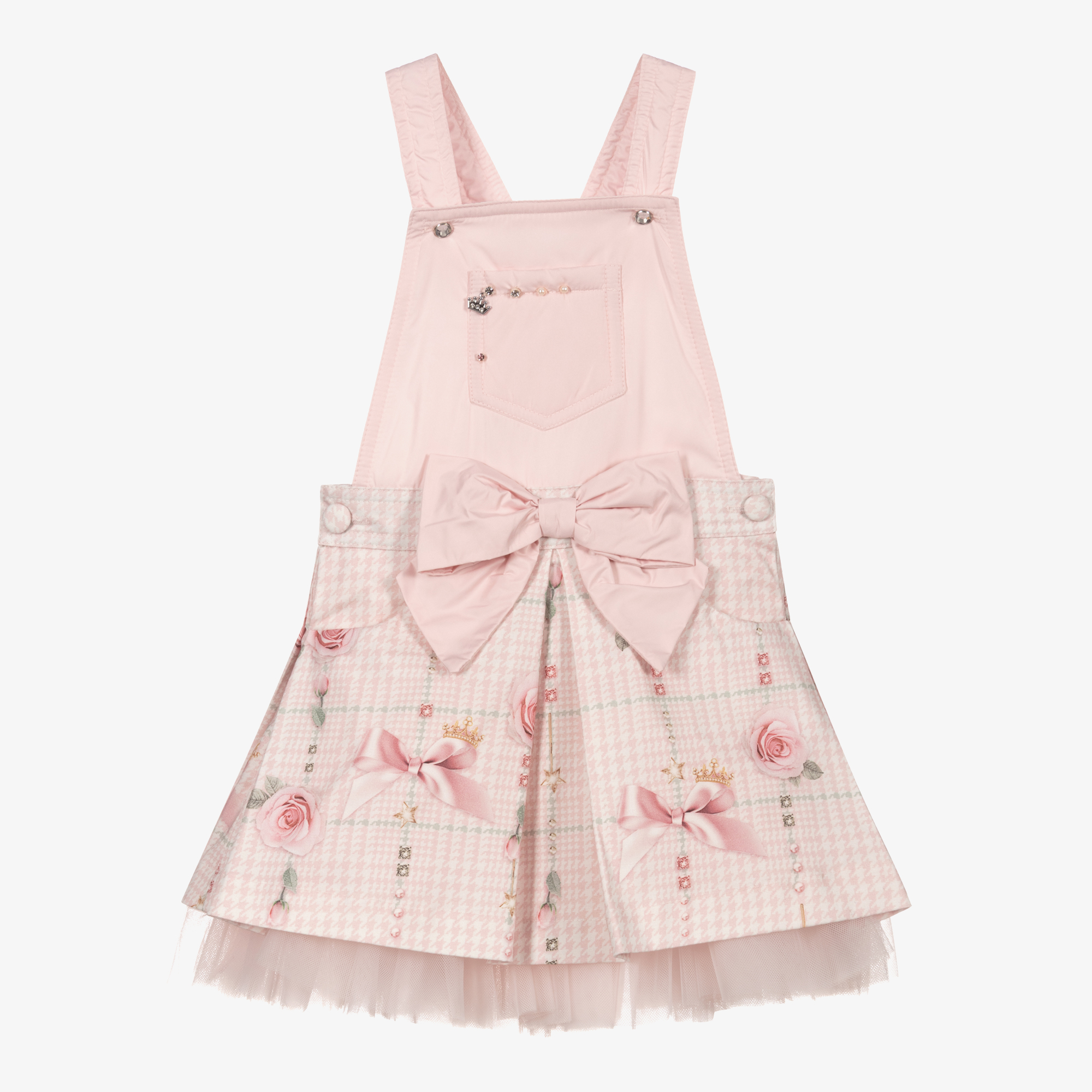 House - Girls Pink Pinafore | Childrensalon Outlet
