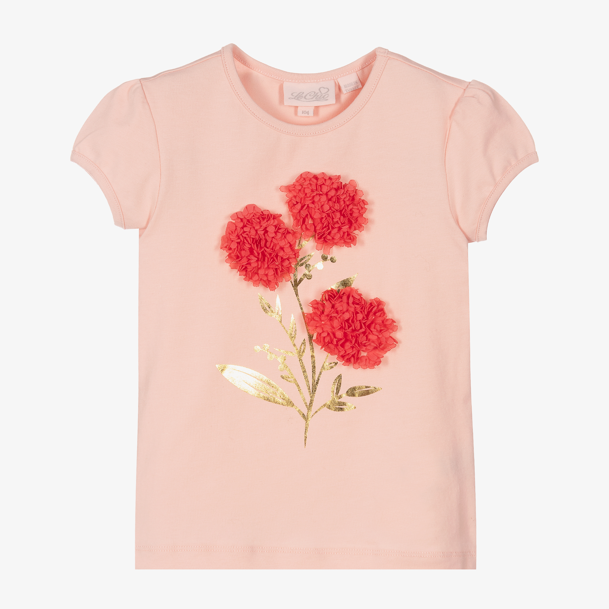 Toelating Omgeving Verouderd Le Chic - Pink Organic Cotton T-Shirt | Childrensalon Outlet