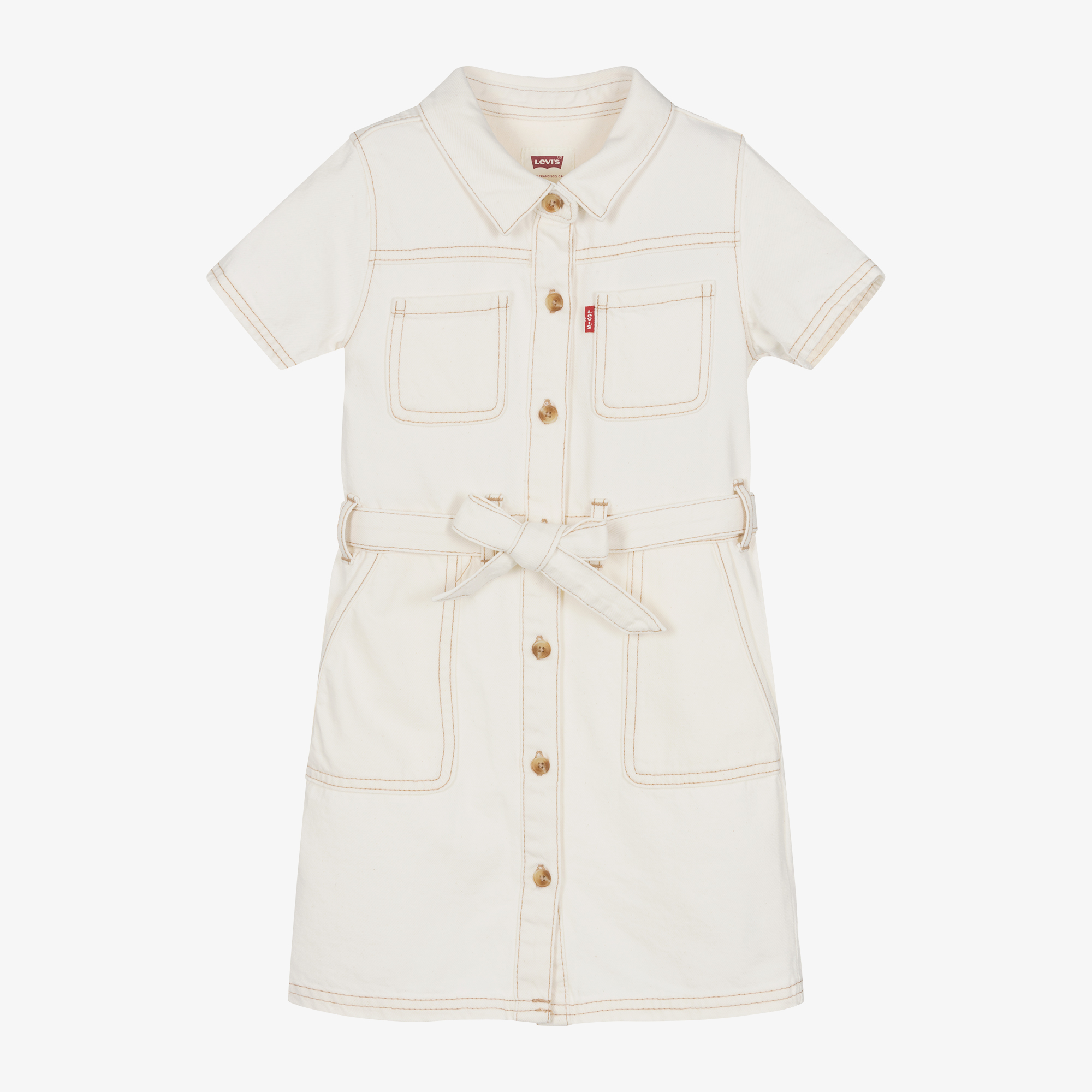 Levi's - Girls Ivory Denim Dress | Childrensalon Outlet