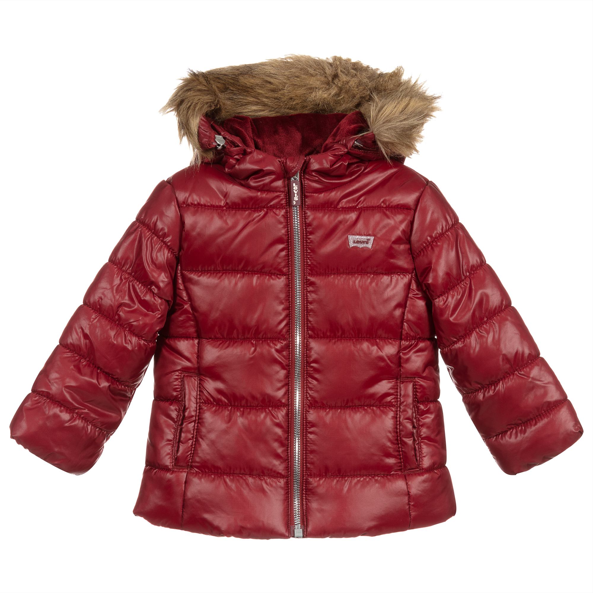 Levi's - Girls Red Padded Coat | Childrensalon Outlet