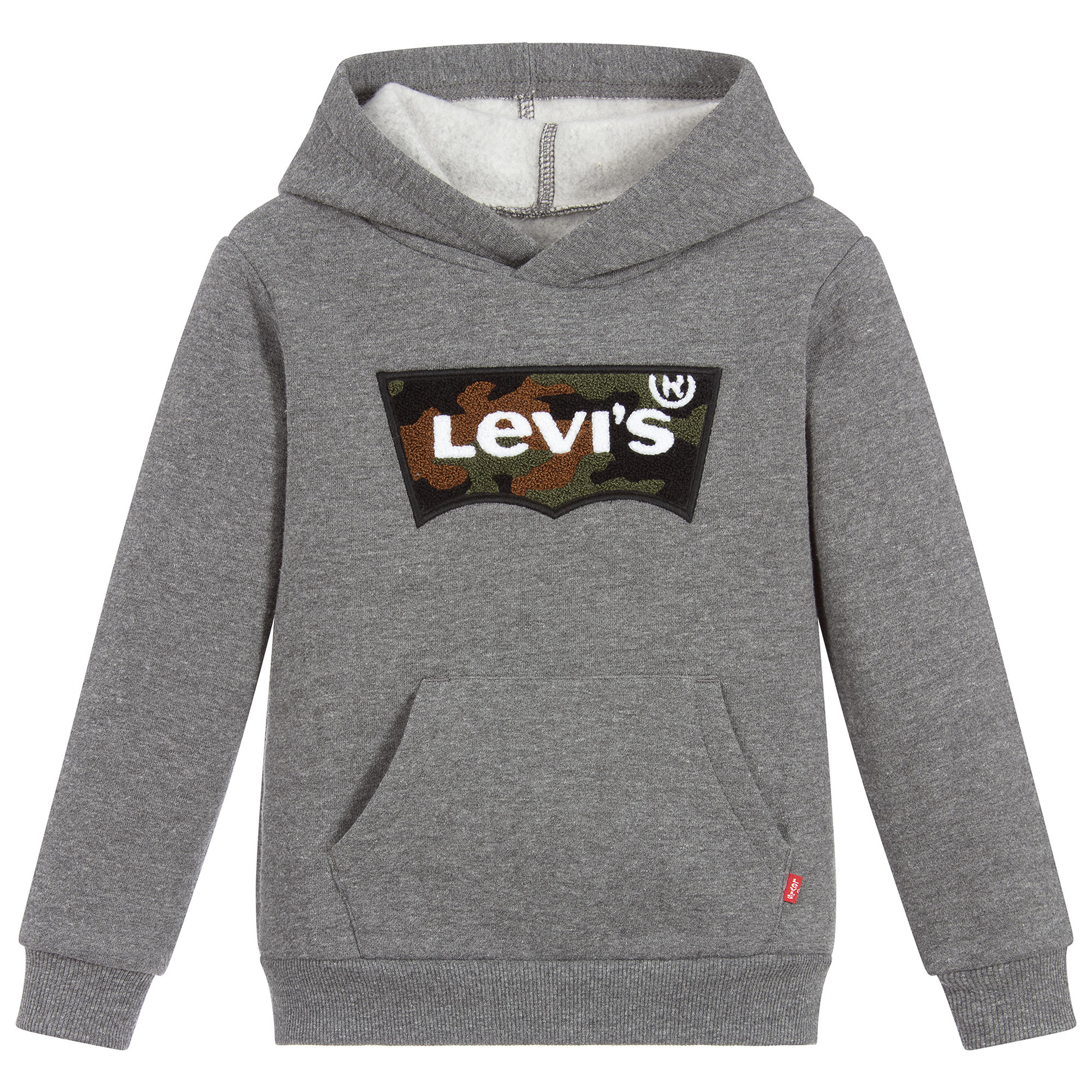 Levi's - Grey Camo Logo Hoodie | Childrensalon Outlet