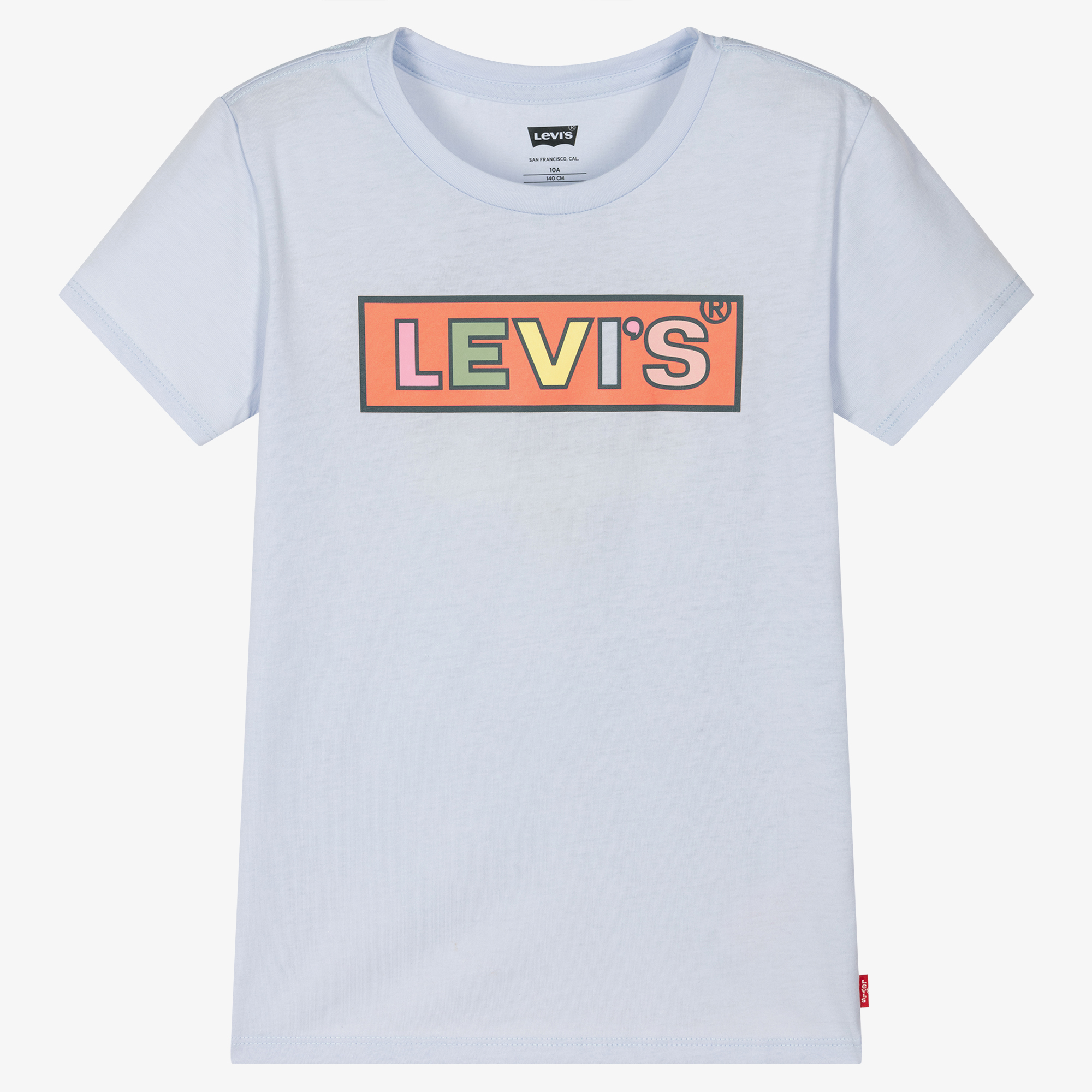 Latterlig Chaiselong Havslug Levi's - Teen Girls Blue Cotton Logo T-Shirt | Childrensalon Outlet