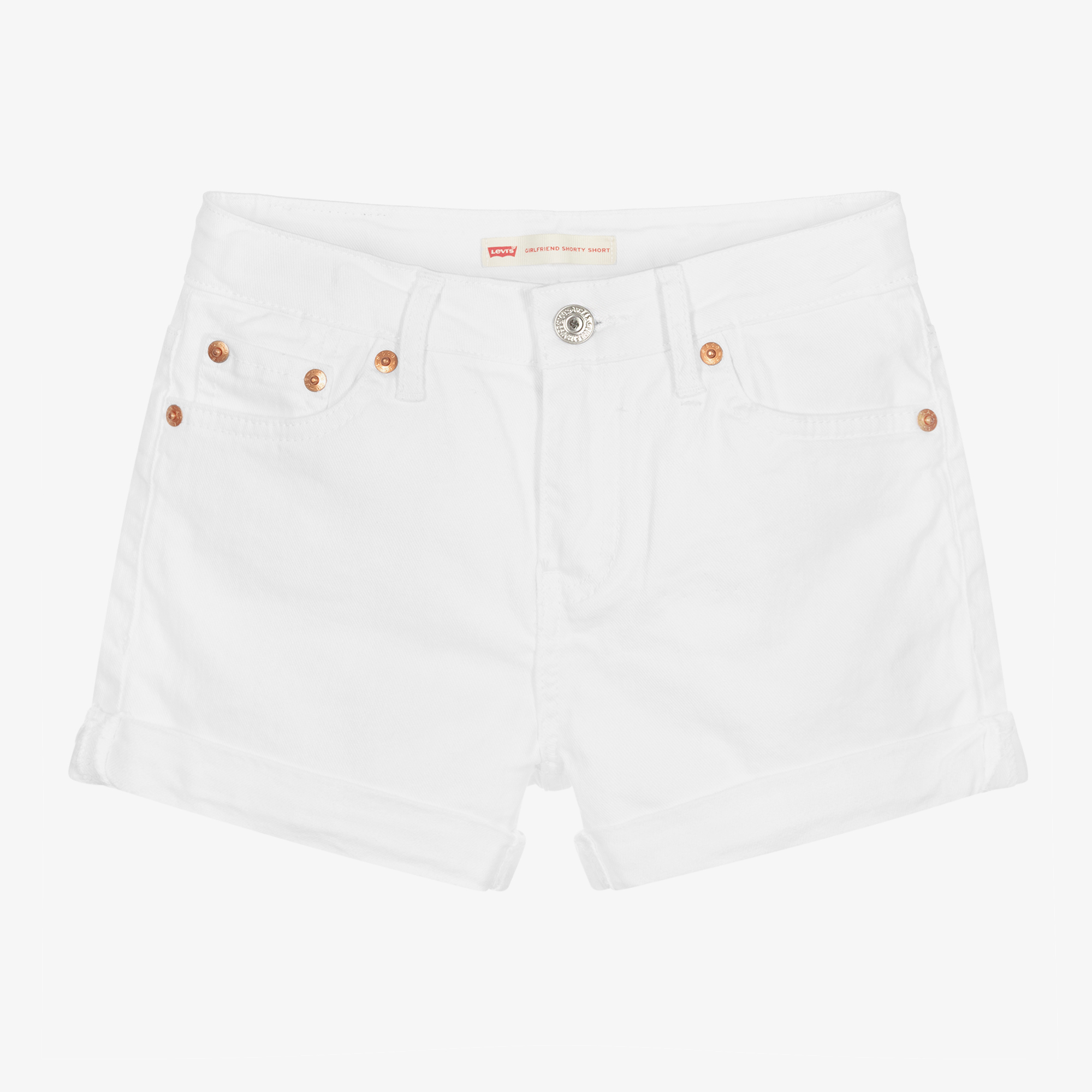 Levi white denim shop shorts