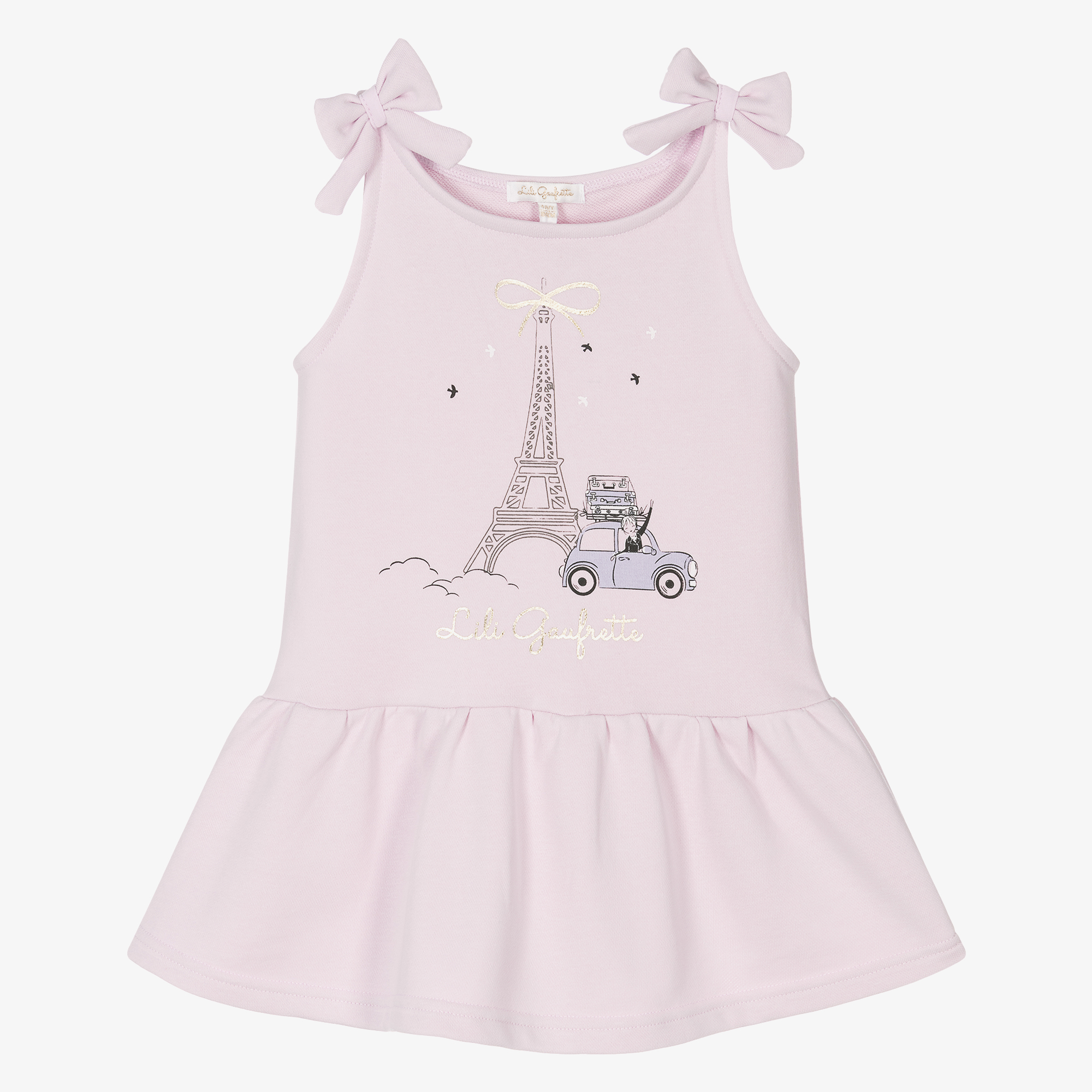 lili gaufrette pink dress Lili Gaufrette Girls Metallic Pink Dress