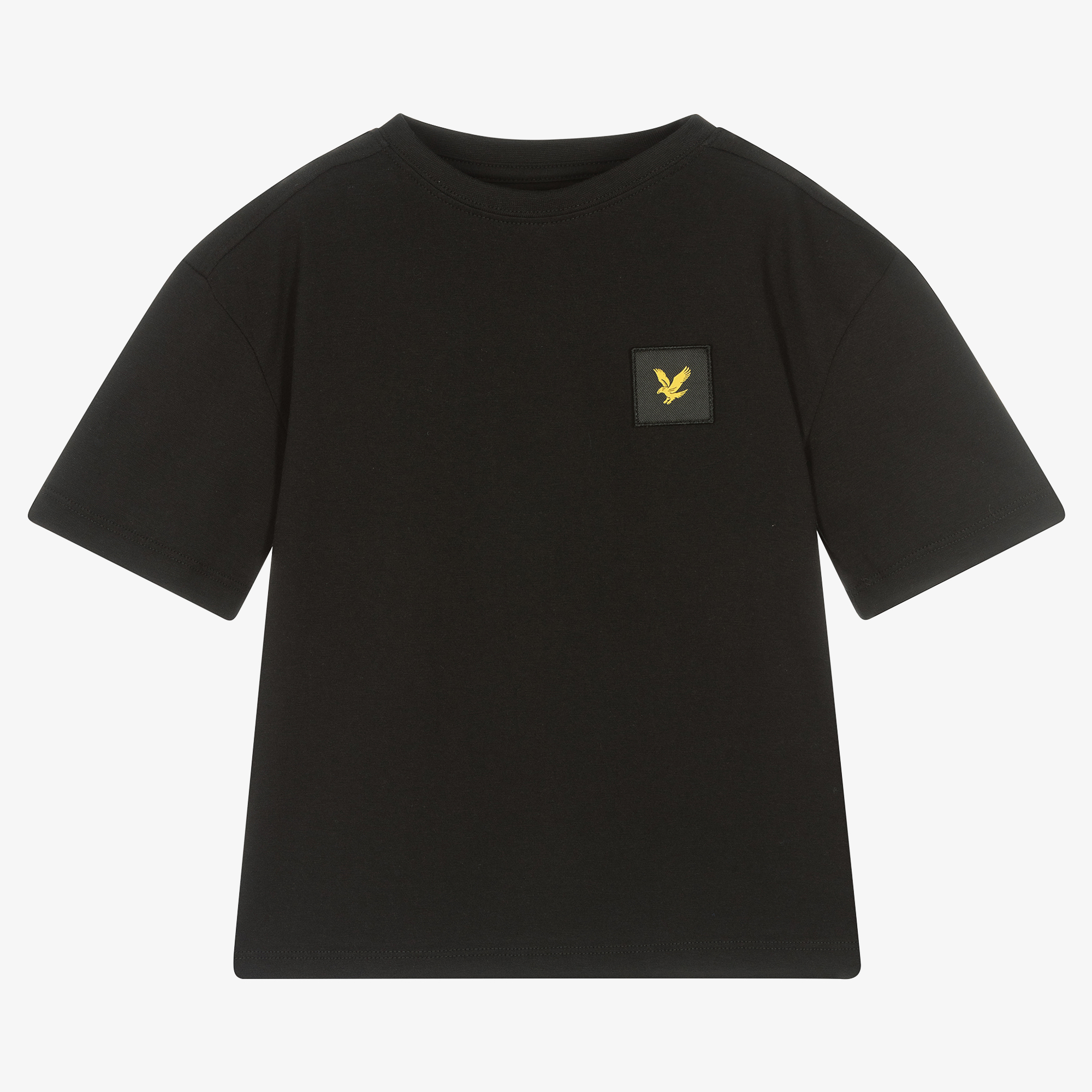 Lyle & Scott★メンズ 半袖 クルーネック ロゴ Basic Tシャツ 黒 Lyle & Scott - Boys Black Cotton Logo T-Shirt