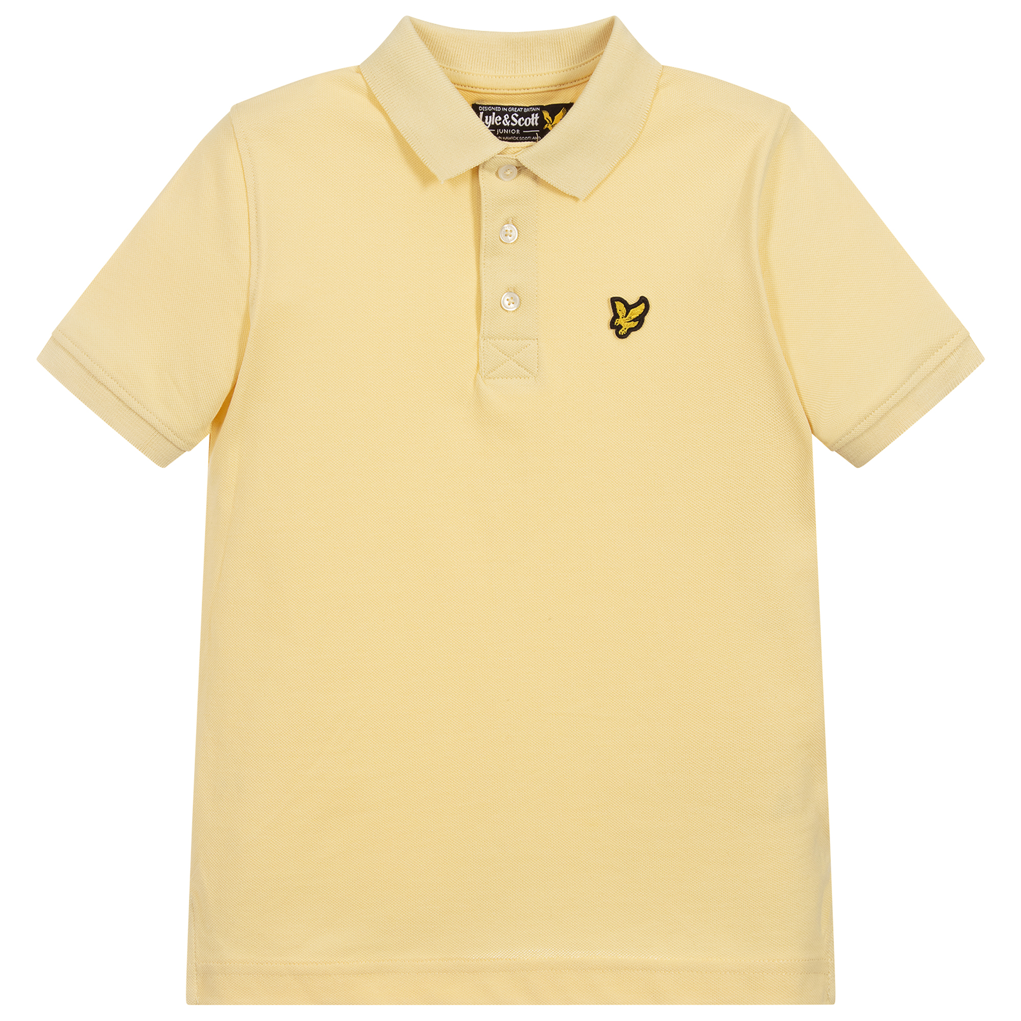 Lyle Scott Pale Yellow Cotton Polo Shirt Childrensalon Outlet