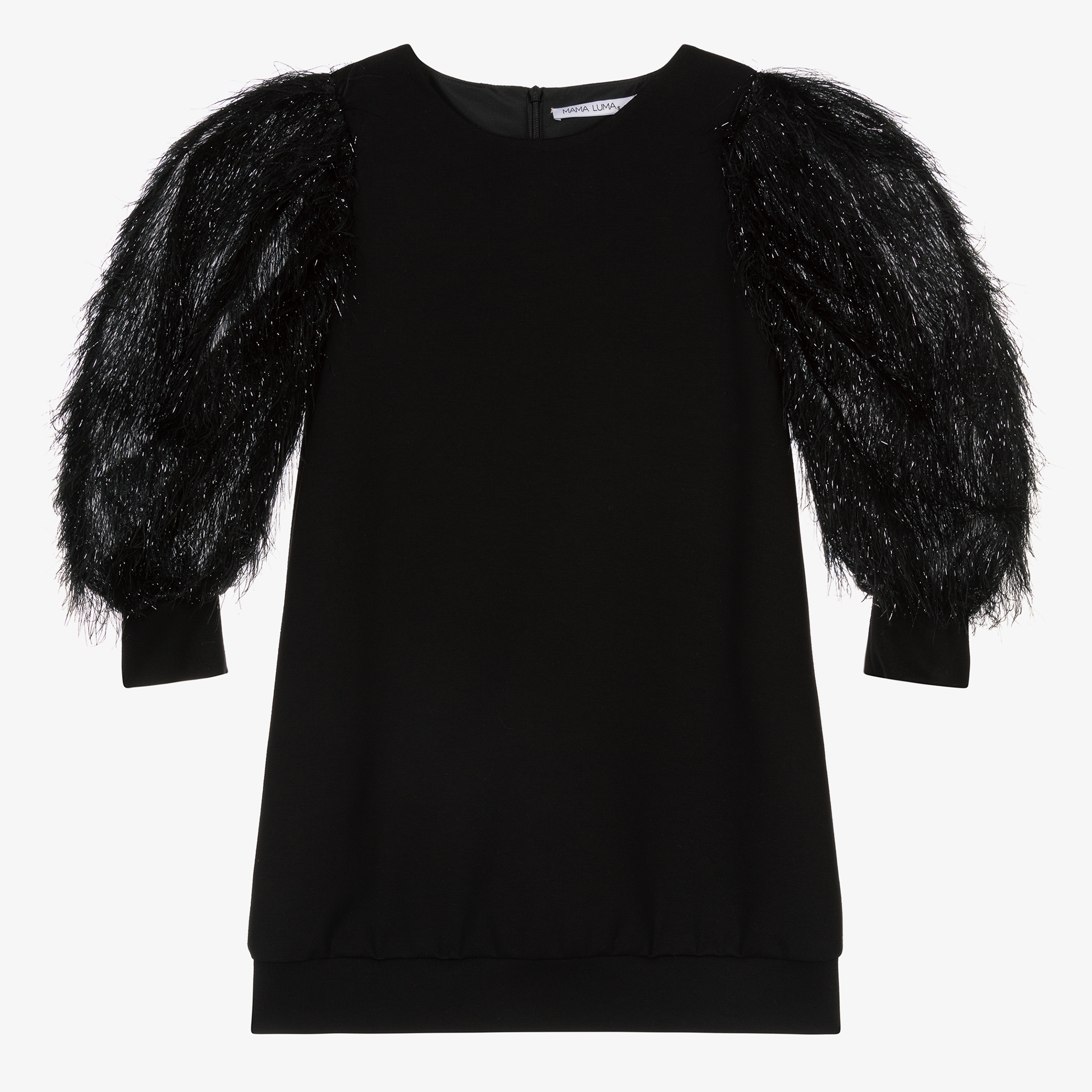 mama jersey dress Luma - Girls Black Nursing dress