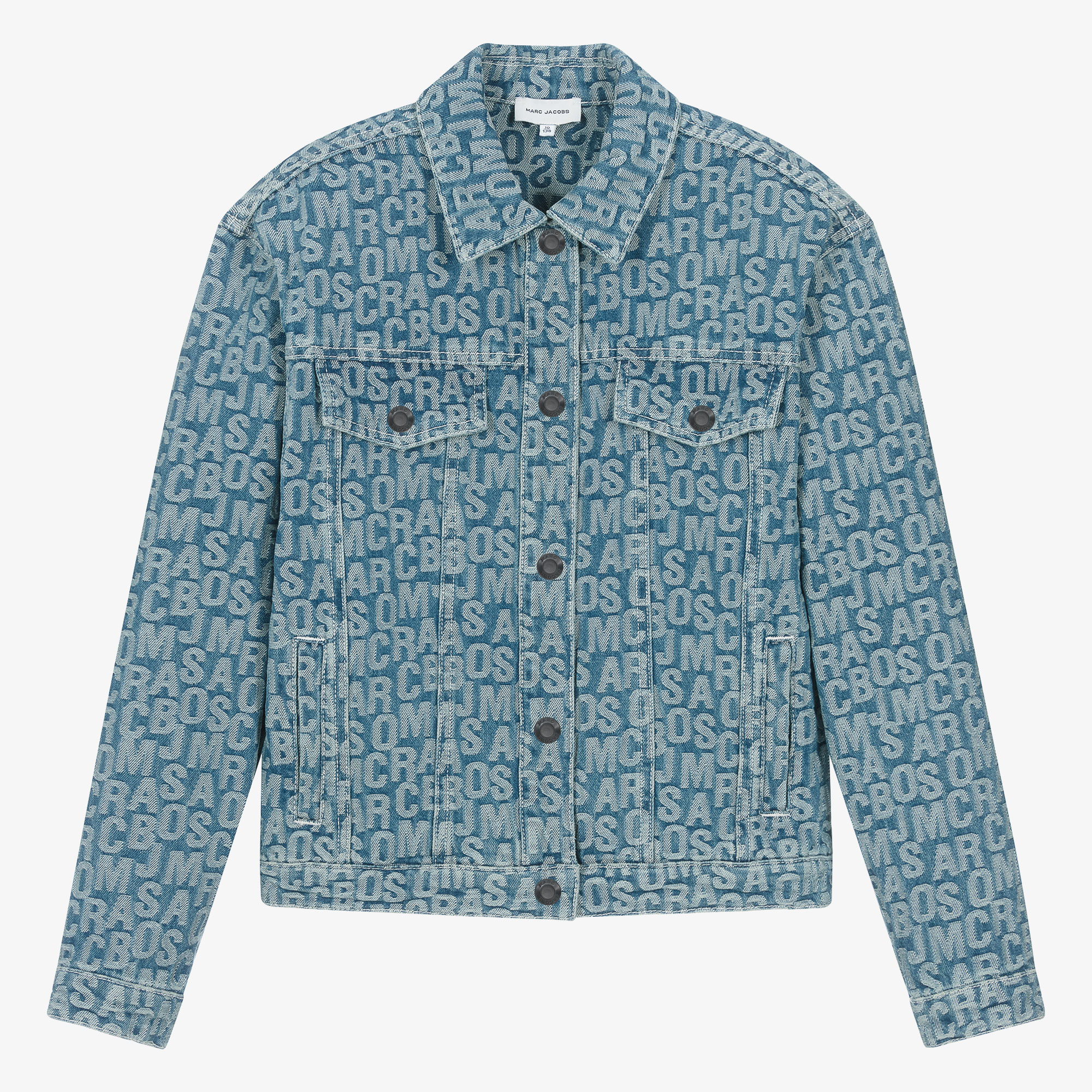 ブルゾン MARC JACOBS WASHED DENIM JACKET WITH WORN DETAILS MARC JACOBS Big Trucker Crystal Denim Jacket Marc Jacobs