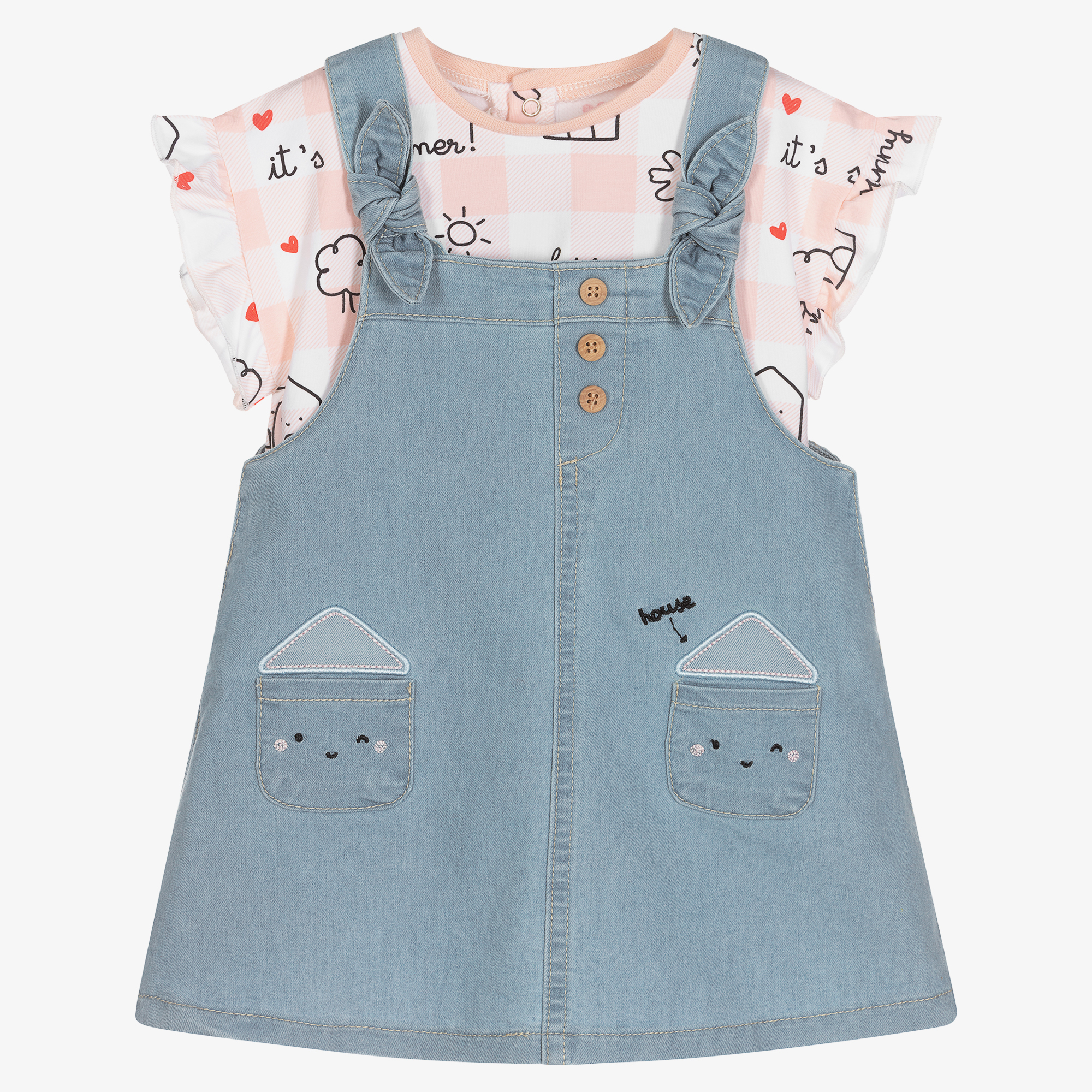 Denim dress for baby girl | PlayUp-daiichi.edu.vn