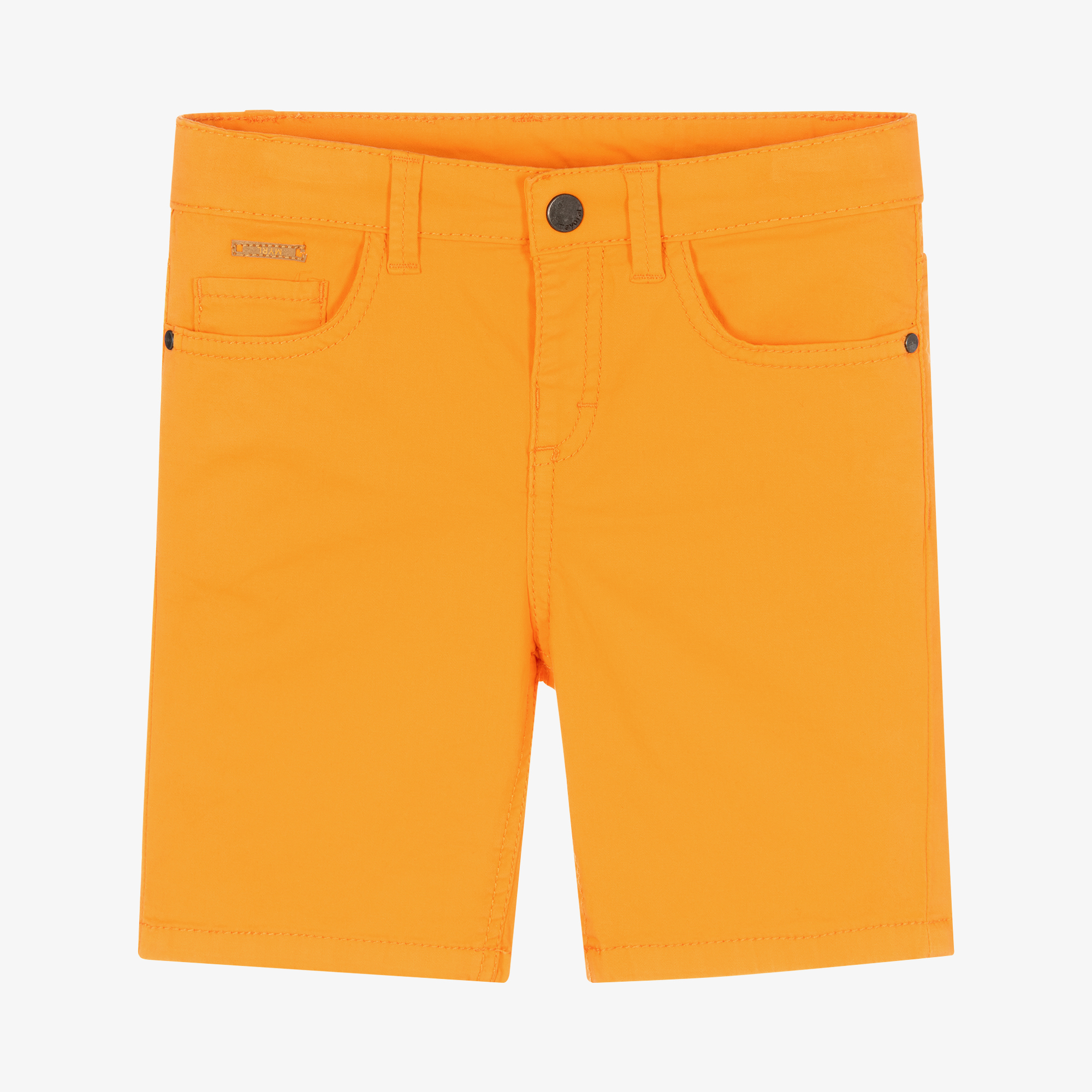 Mayoral Boys Orange Cotton Shorts