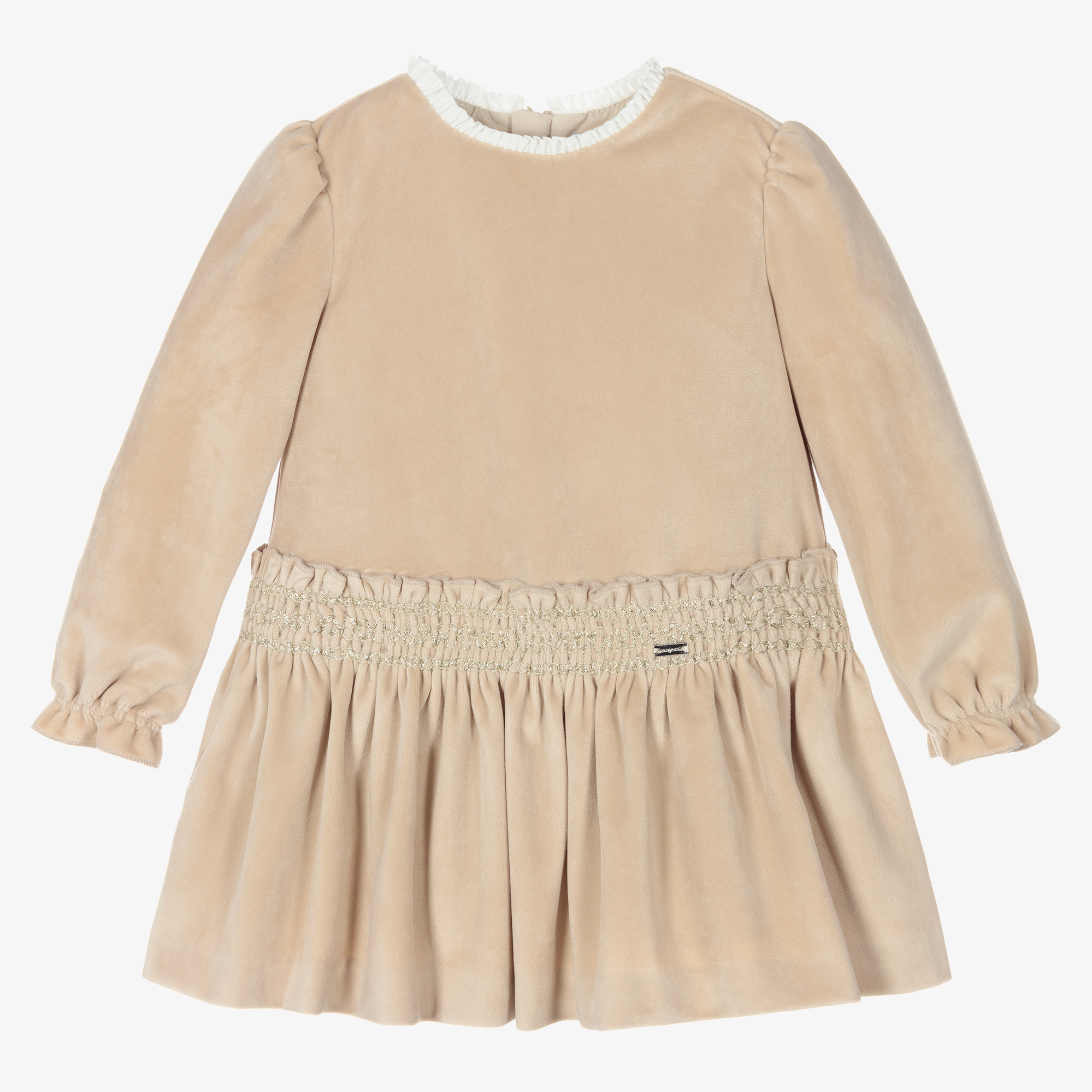 h&m beige dress pants Jean Paul Gaultier // Brown Velvet & Beige Mesh Dress – VSP Consignment main image 0