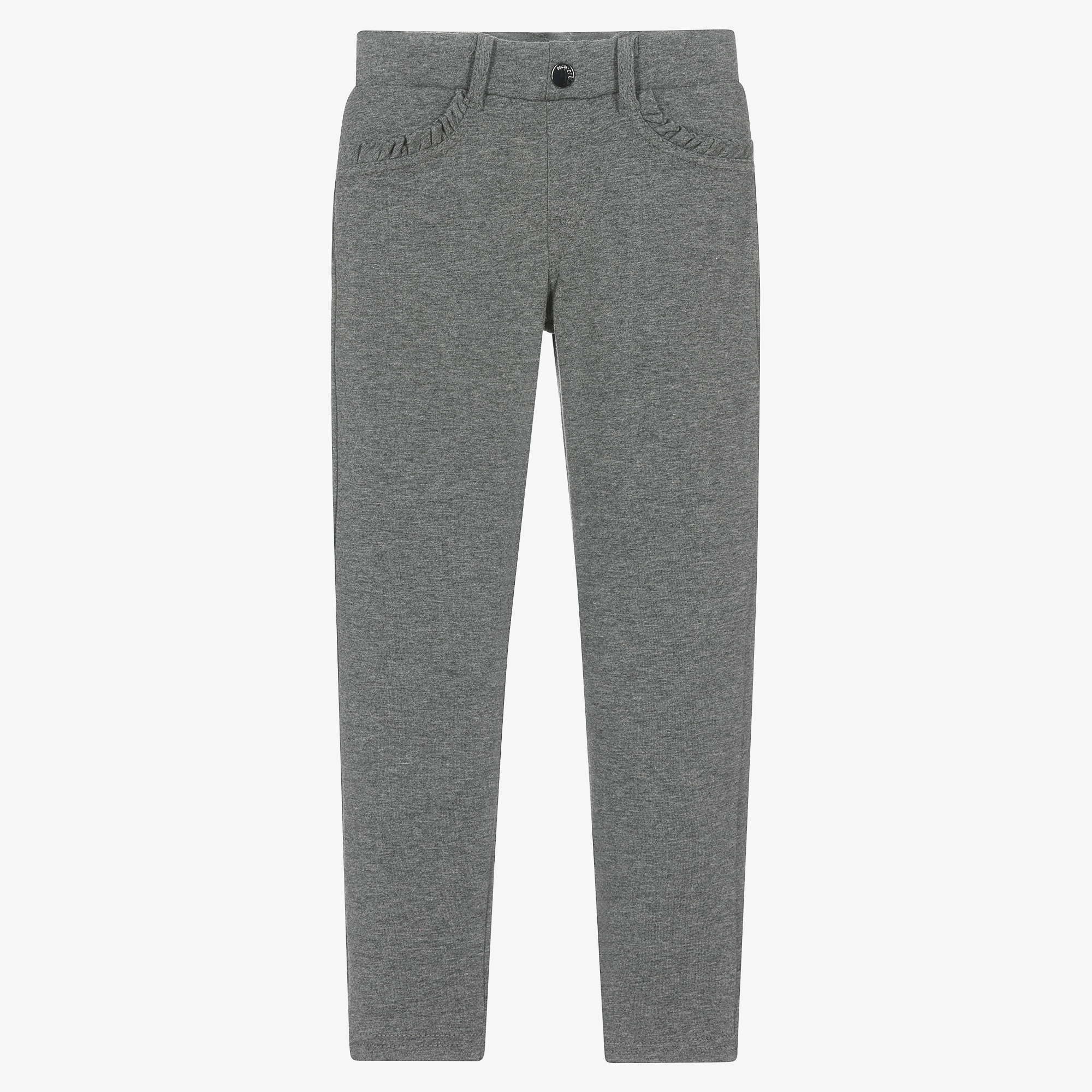 Girls grey skinny sales trousers