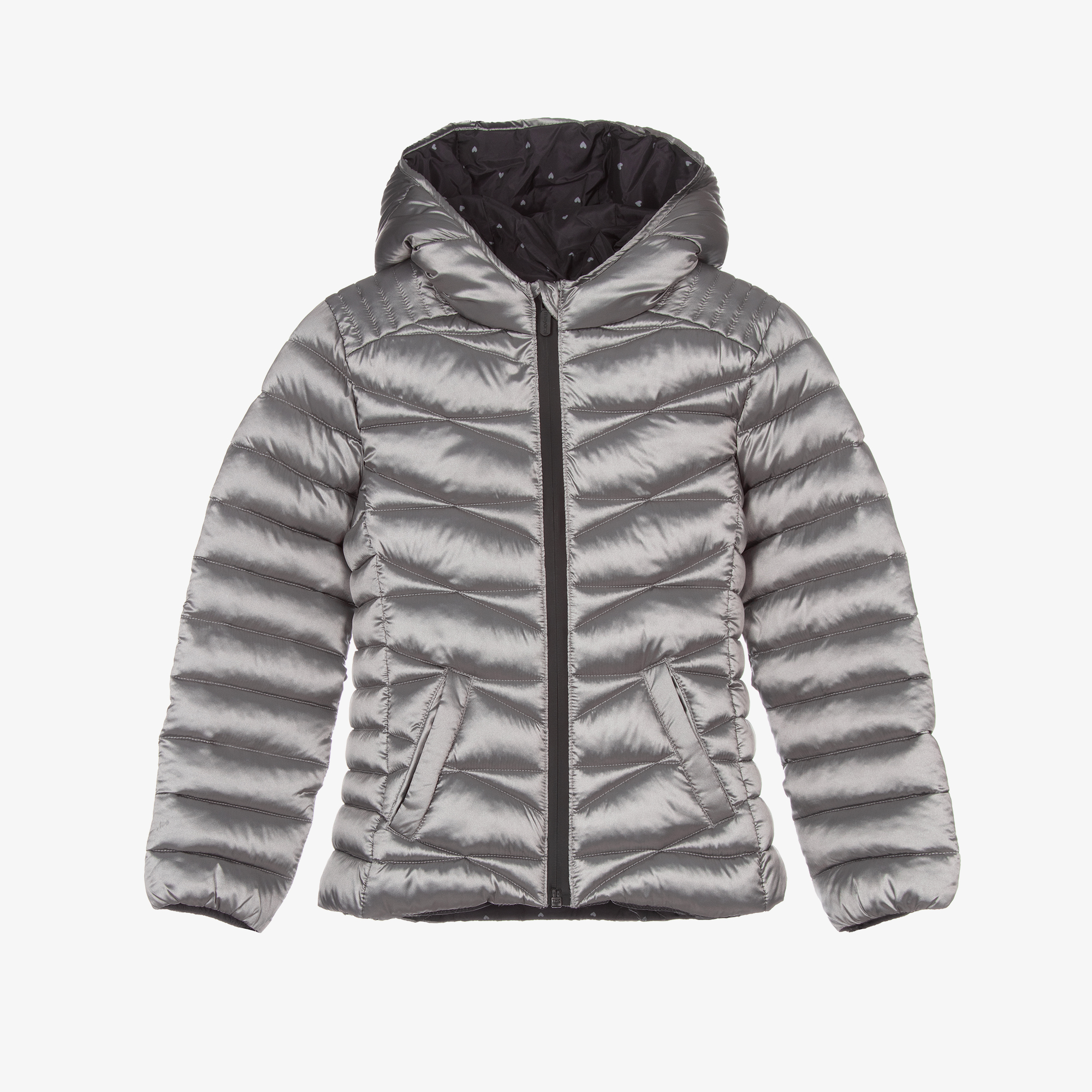 Girls grey padded coat outlet