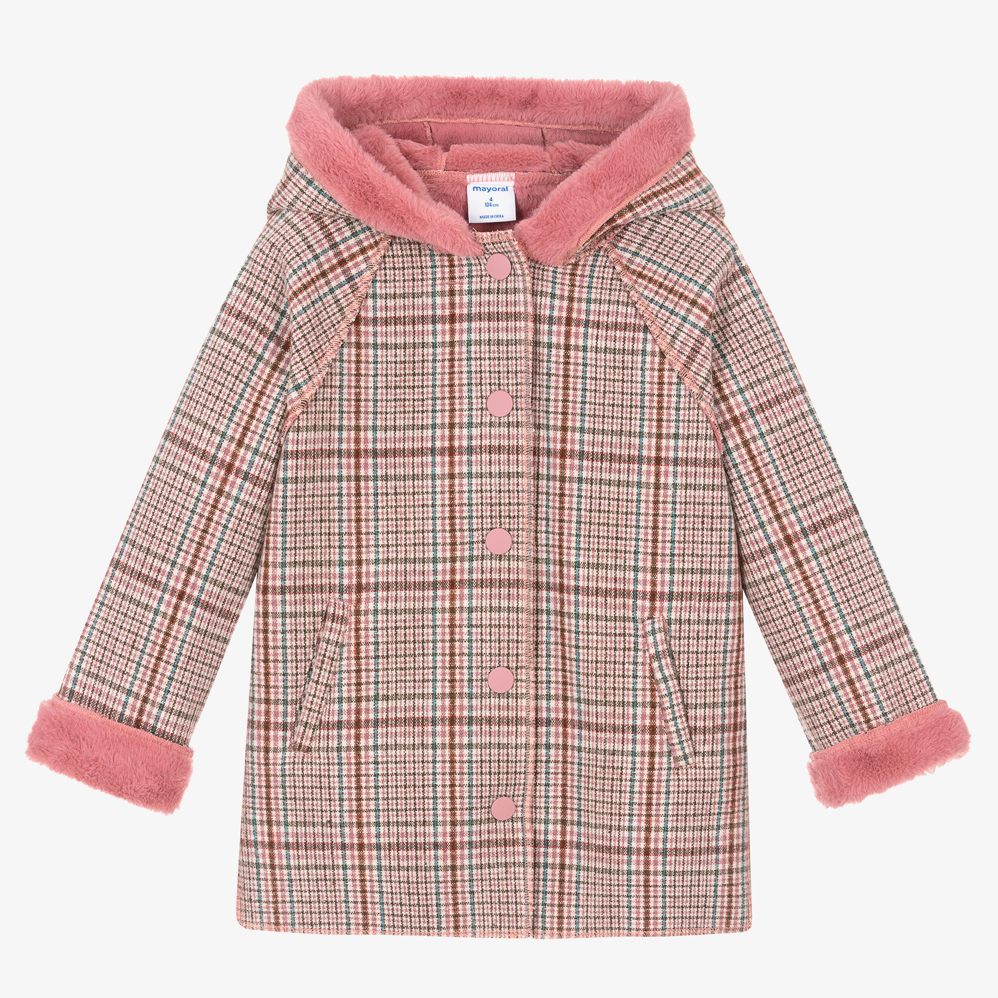 TODAYFUL＿Over Check Coat (KIDS) Wool Houndstooth Toddler Coat: Plaid Tweed Hooded Jacket - Etsy
